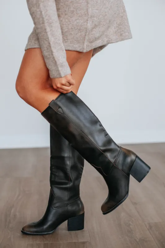 Handle With Caution Boots - Espresso sold by Wild Oak Boutique