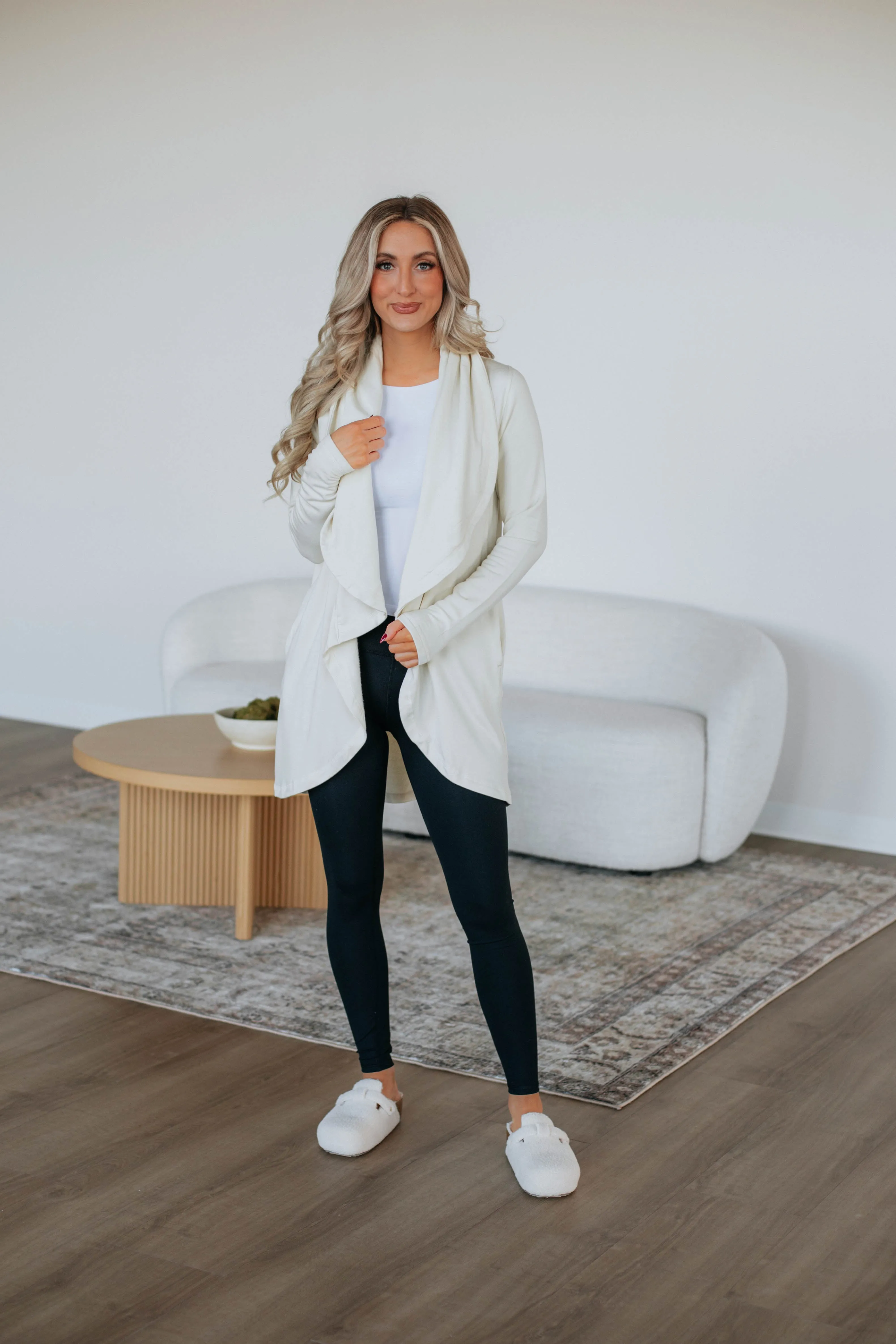 Dena Cardigan - Natural sold by Wild Oak Boutique product image thumbnail 3