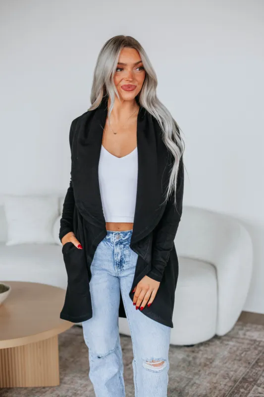Dena Cardigan - Black sold by Wild Oak Boutique