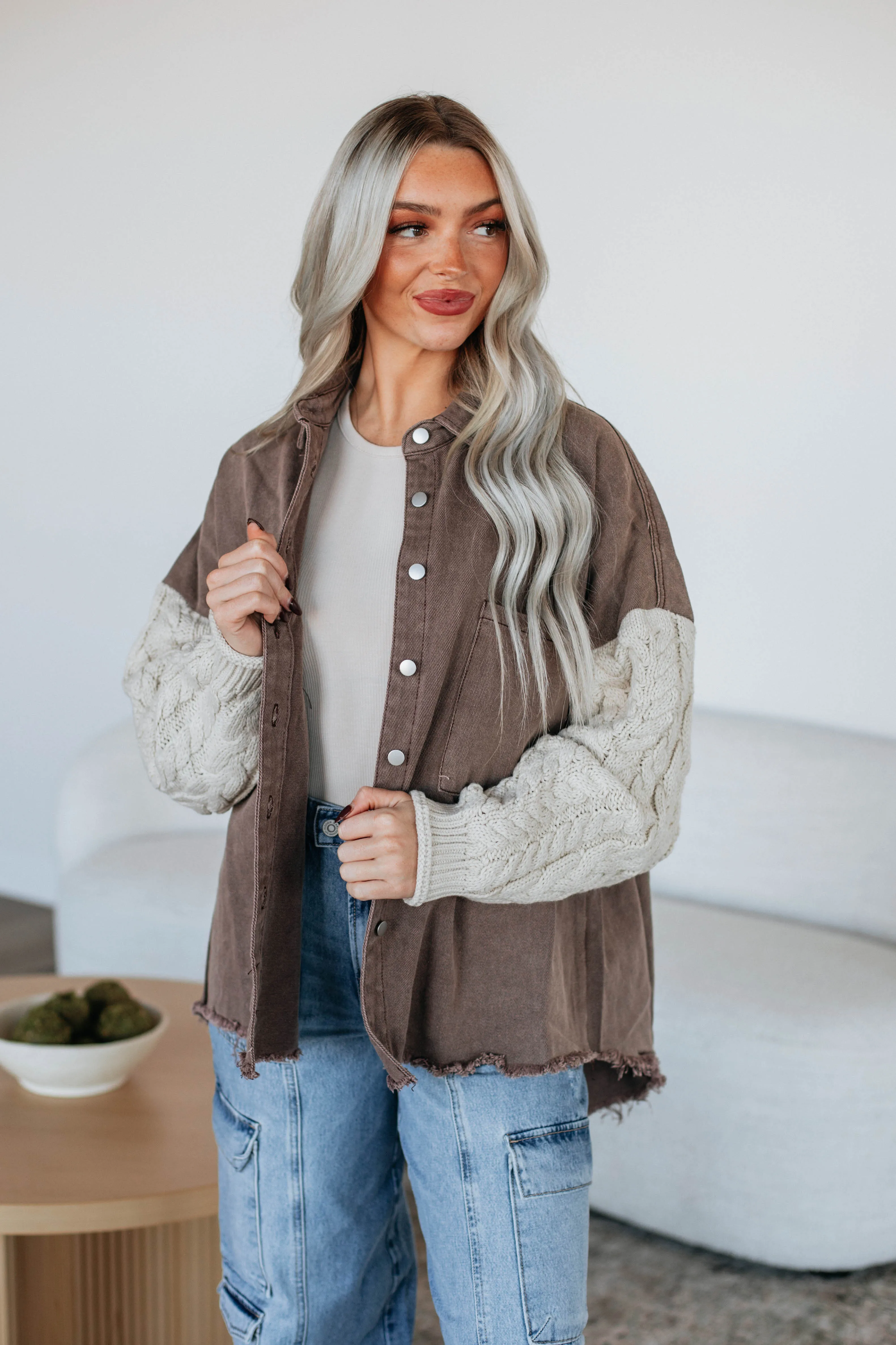 Gera Contrast Shacket sold by Wild Oak Boutique product image thumbnail 4