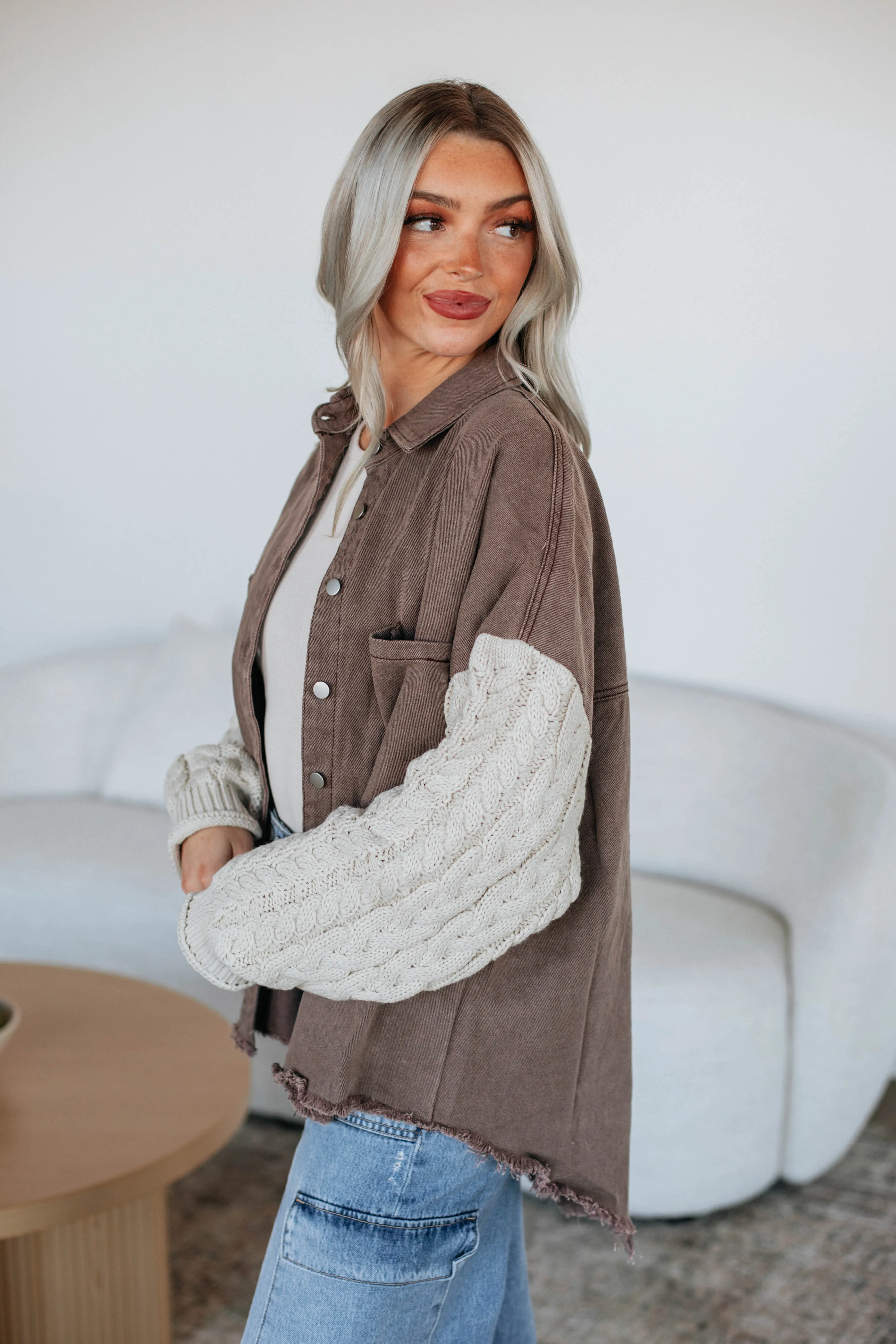 Gera Contrast Shacket sold by Wild Oak Boutique product image thumbnail 3