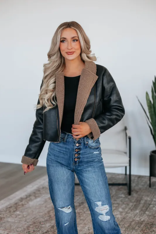 Jayme Leather Jacket sold by Wild Oak Boutique