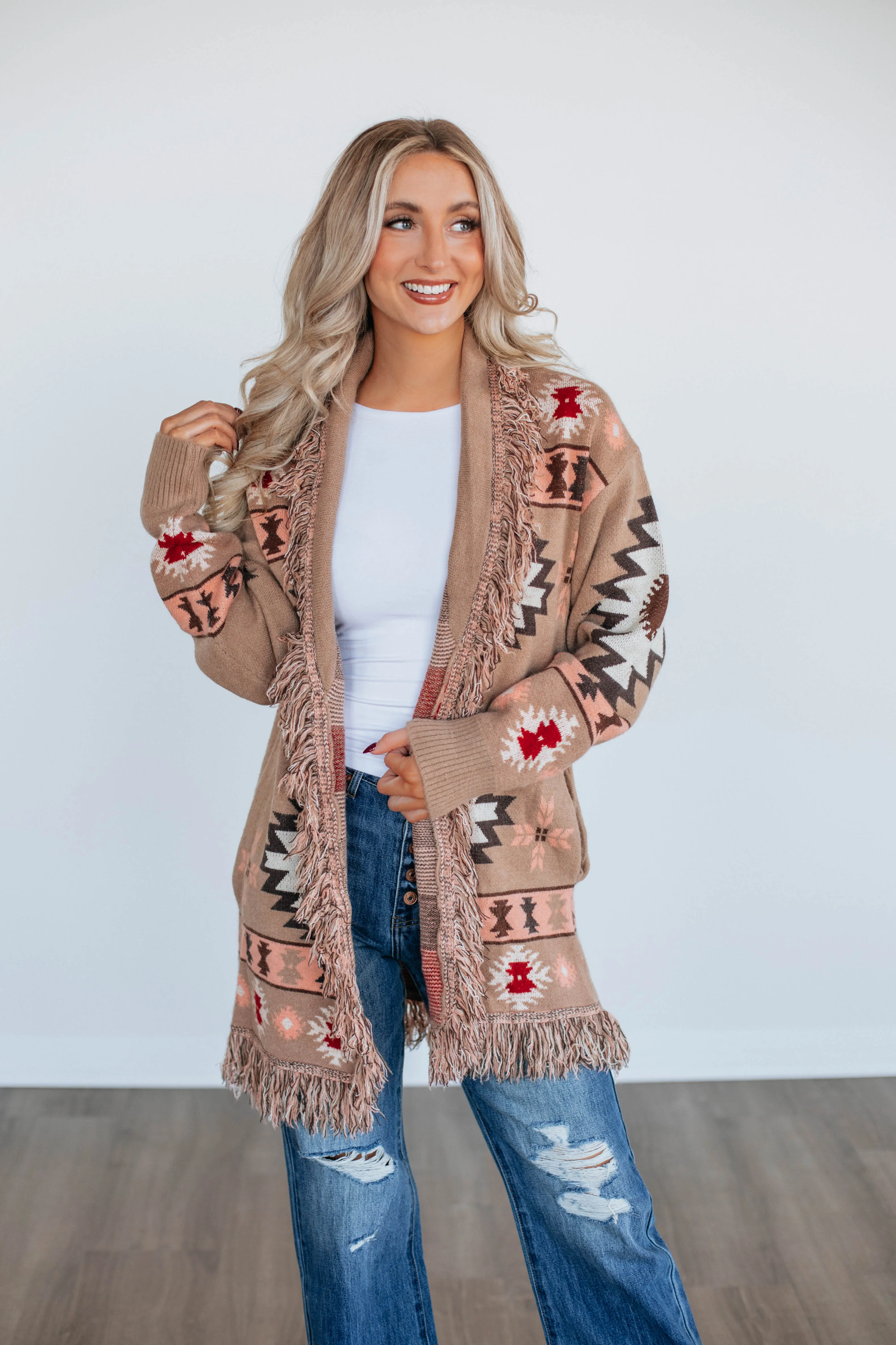 Mckaye Aztec Cardigan sold by Wild Oak Boutique