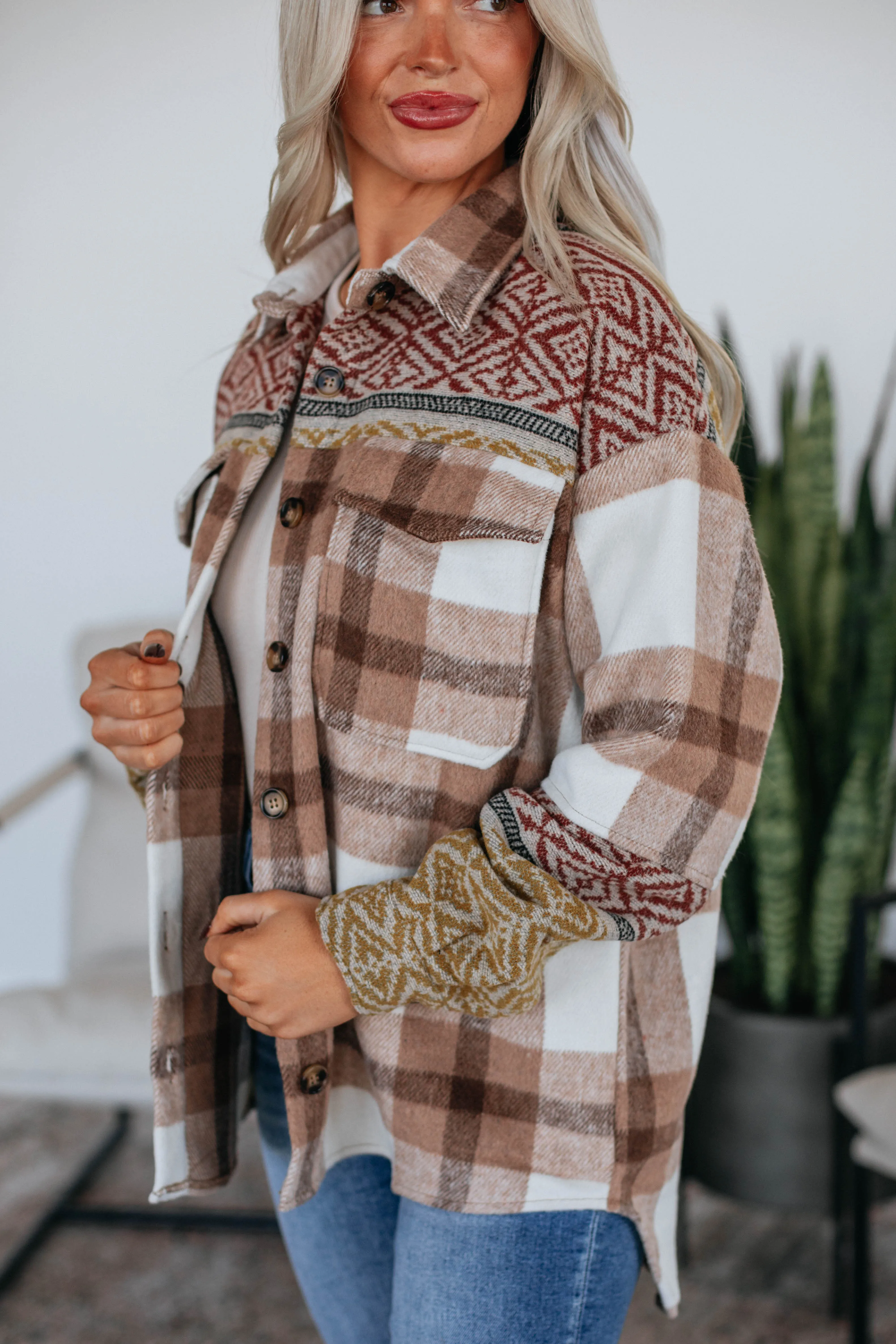 Stays Between Us Shacket sold by Wild Oak Boutique product image thumbnail 2