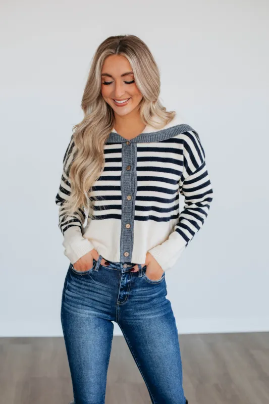 Denali Striped Cardigan sold by Wild Oak Boutique