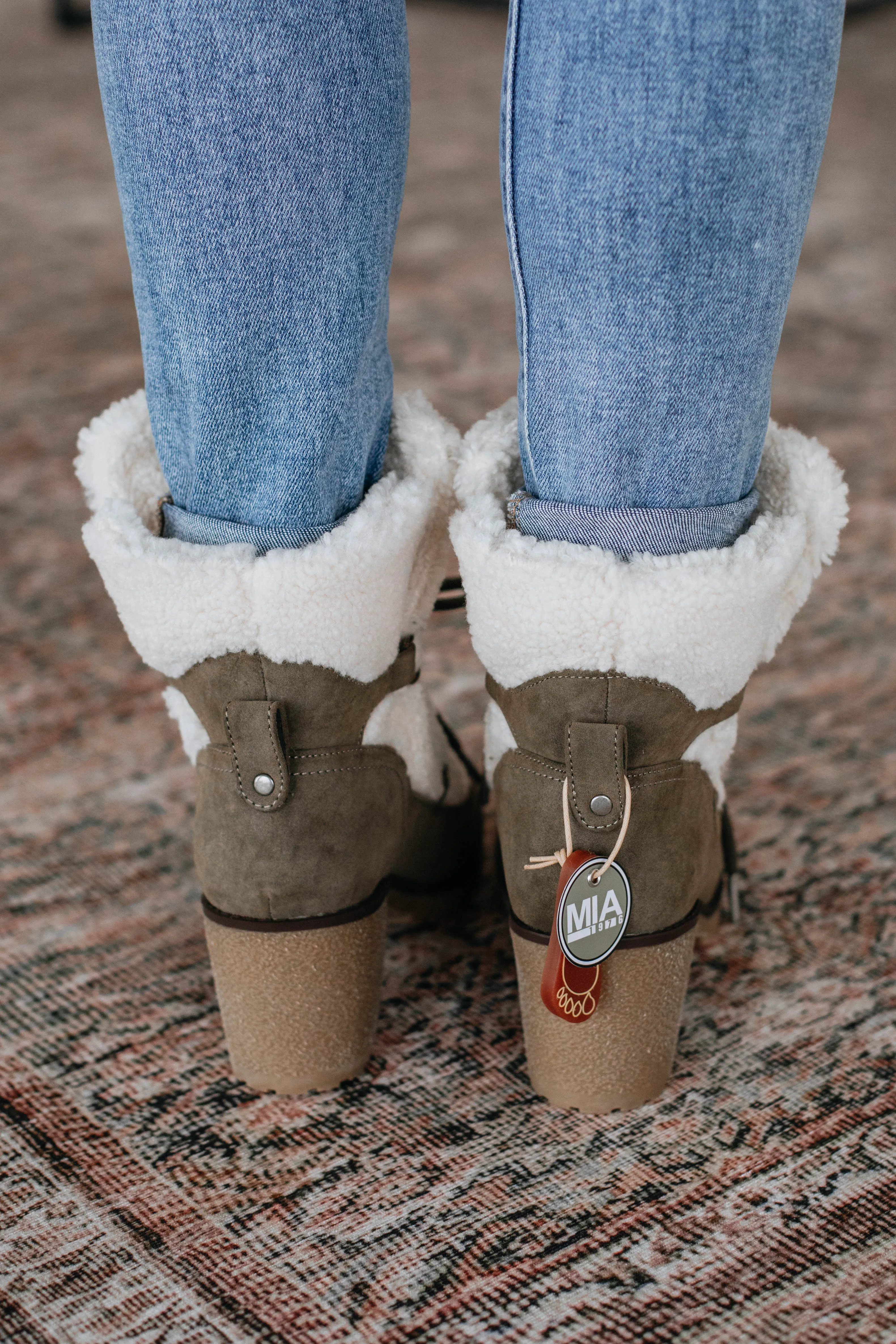 Embracing The Chill Boots - Moss sold by Wild Oak Boutique product image thumbnail 4