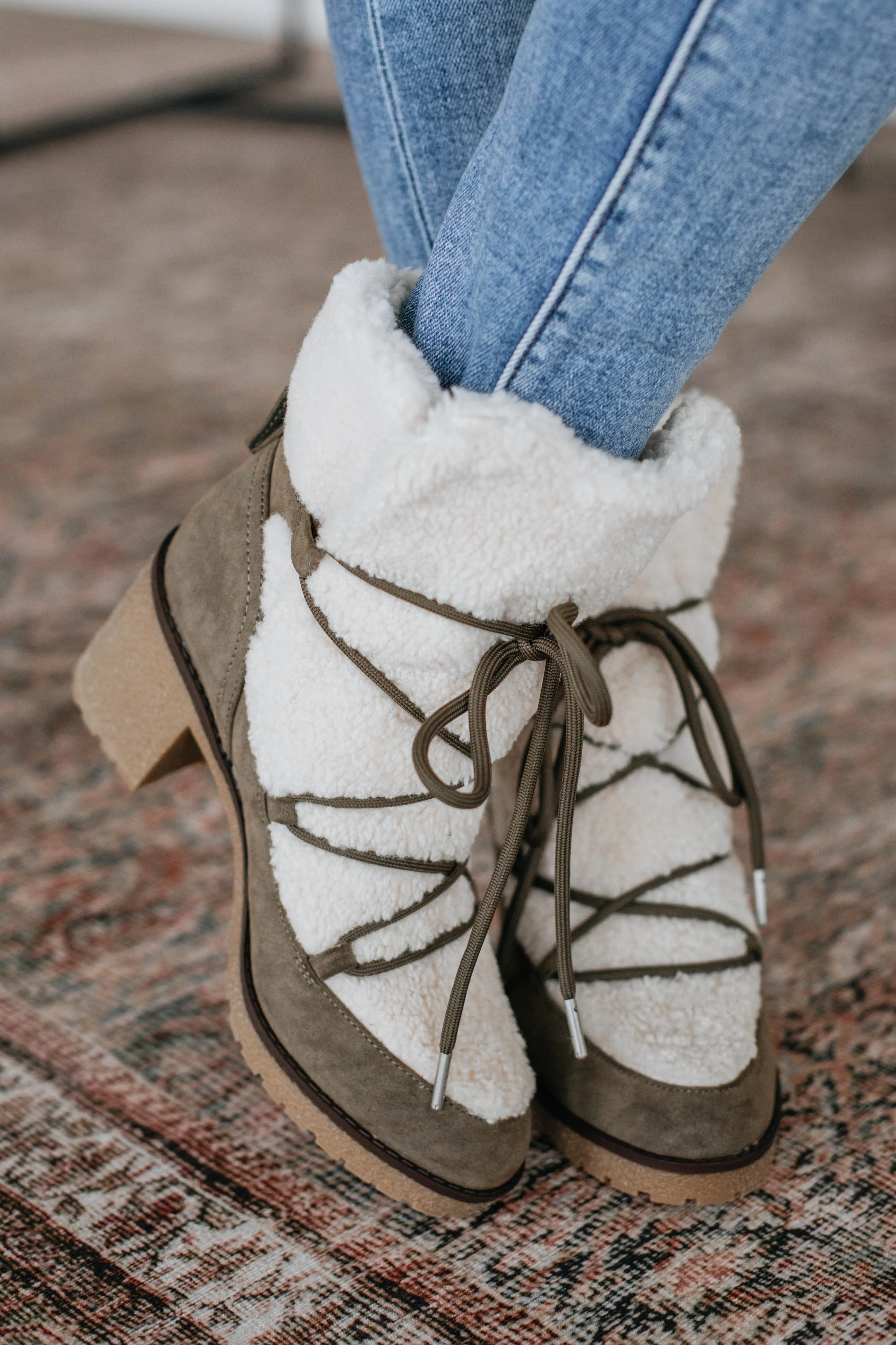 Embracing The Chill Boots - Moss sold by Wild Oak Boutique product image thumbnail 5