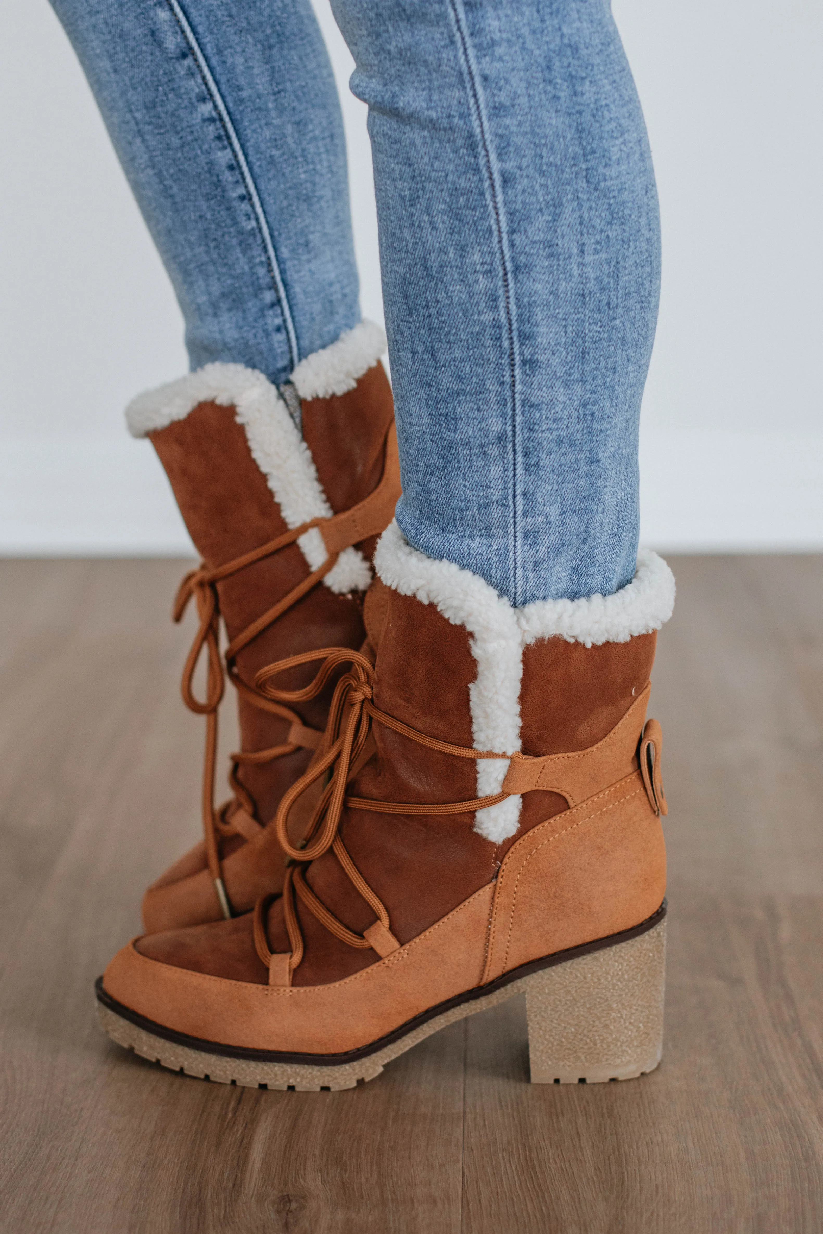 Embracing The Chill Boots - Cognac sold by Wild Oak Boutique product image thumbnail 5