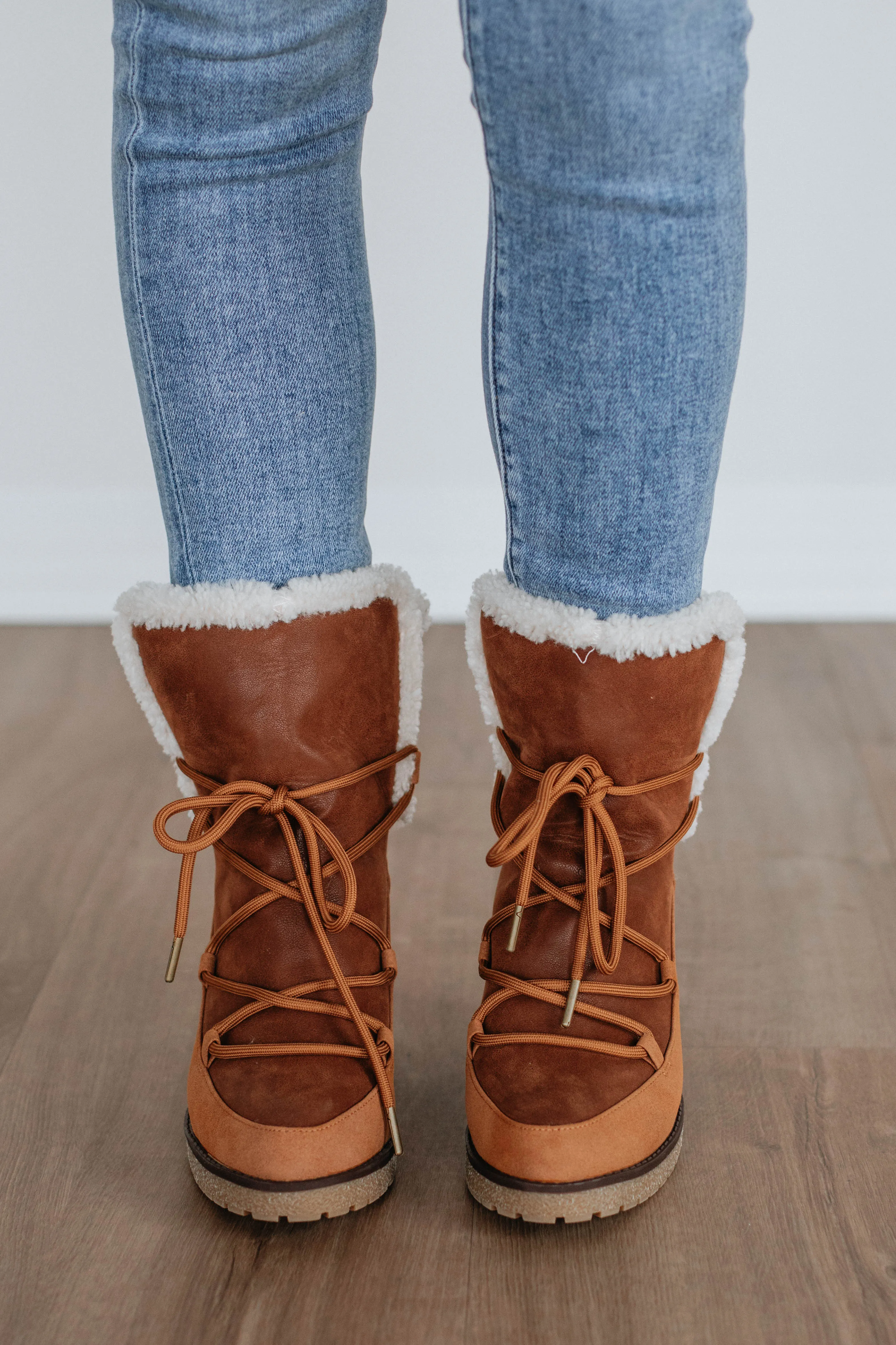Embracing The Chill Boots - Cognac sold by Wild Oak Boutique product image thumbnail 3