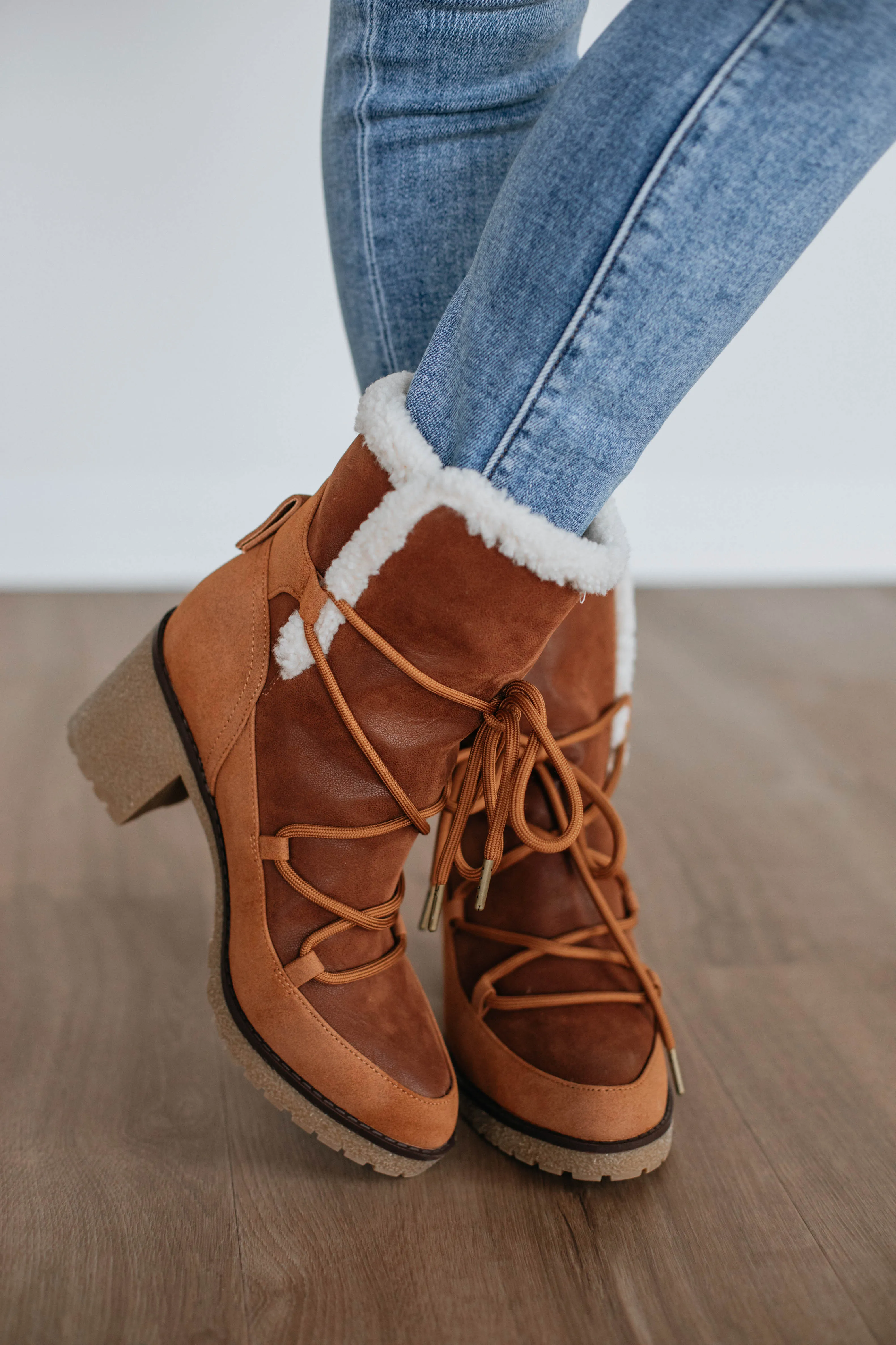 Embracing The Chill Boots - Cognac sold by Wild Oak Boutique product image thumbnail 2