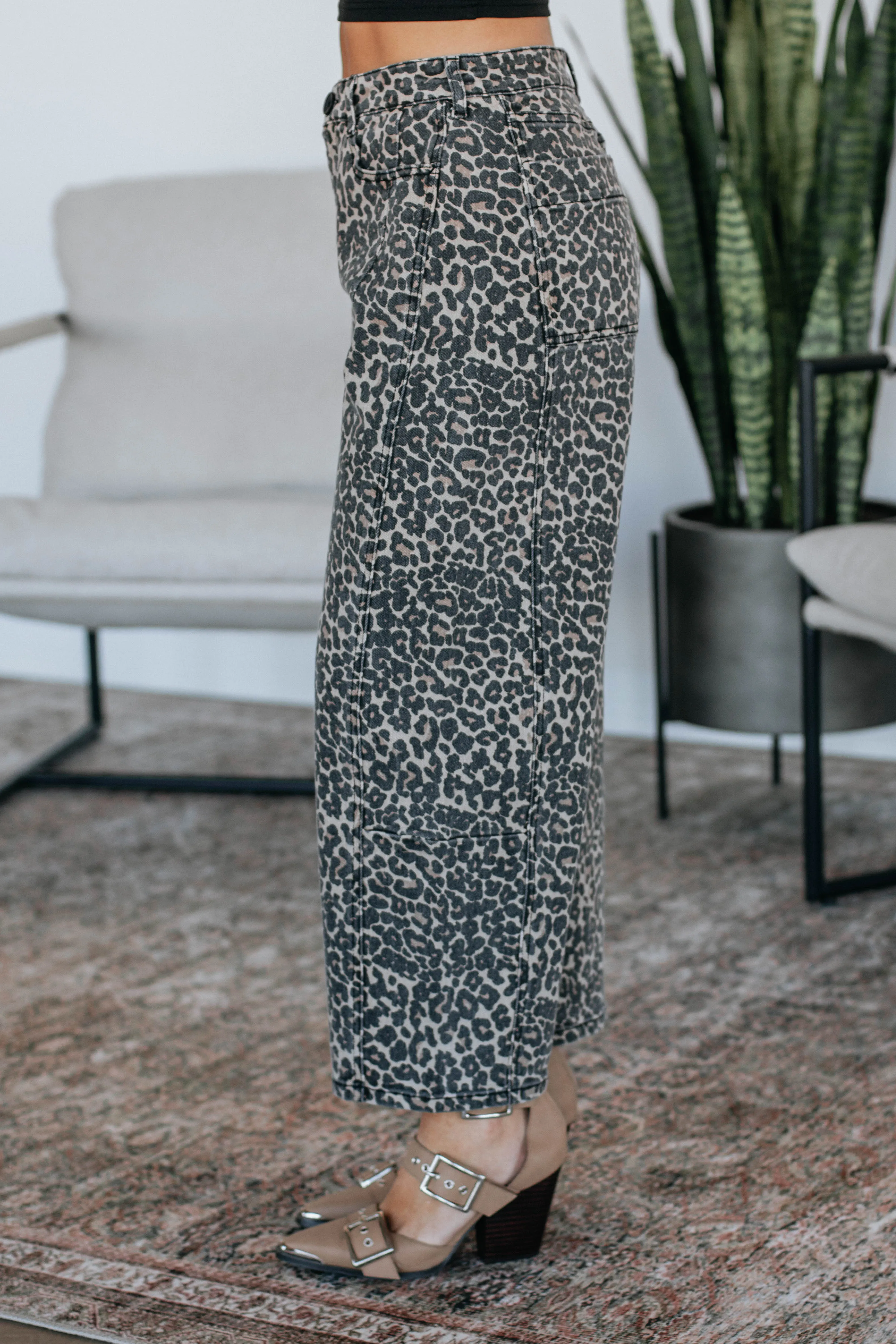 Raelynn Leopard Pants sold by Wild Oak Boutique product image thumbnail 3