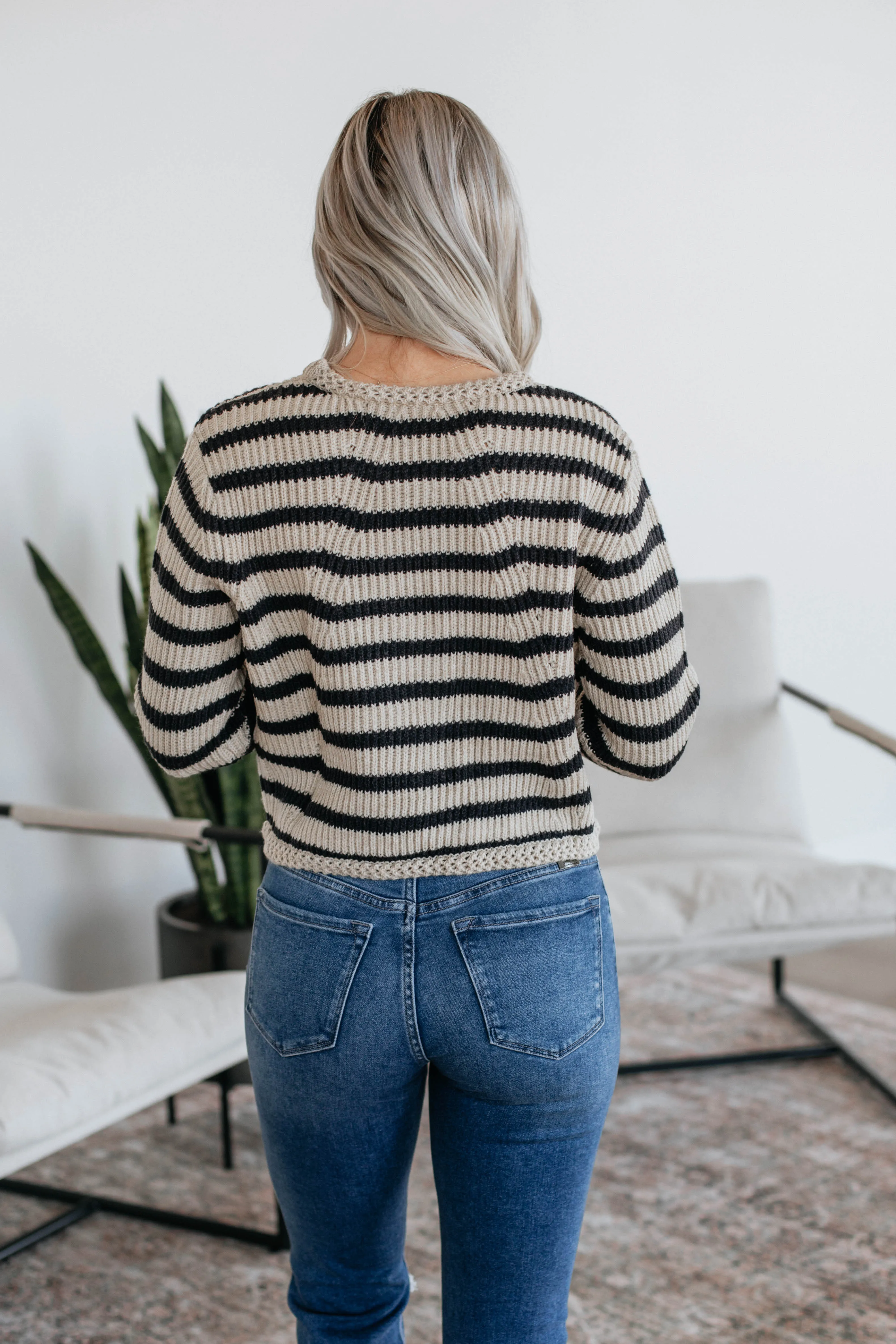 Mayson Striped Cardigan sold by Wild Oak Boutique product image thumbnail 5