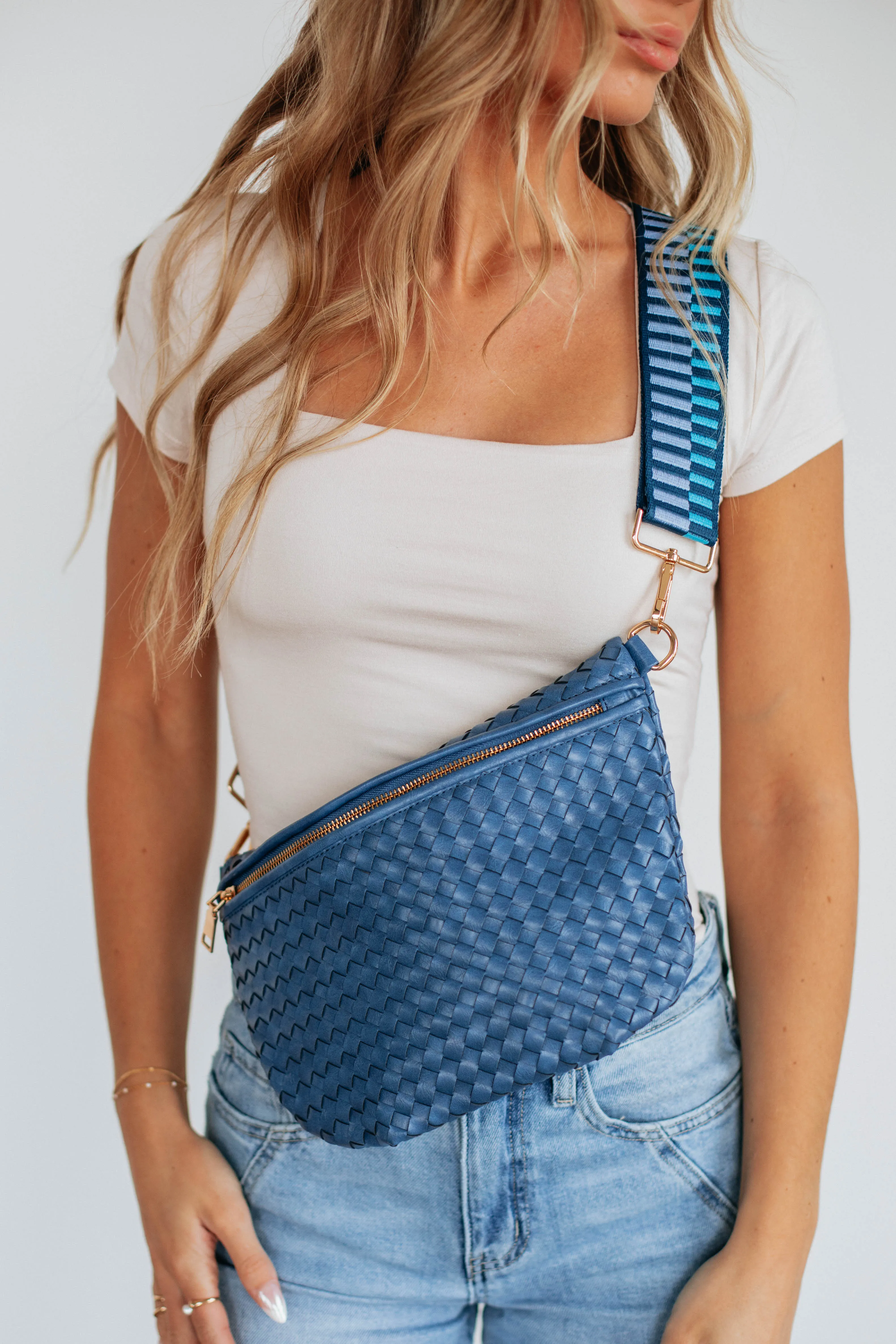 Patsy Bum Bag - Steel Blue sold by Wild Oak Boutique