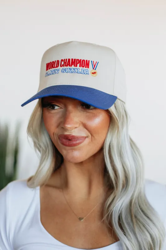 World Champion Glizzy Guzzler Trucker Hat made by Wild Oak Boutique