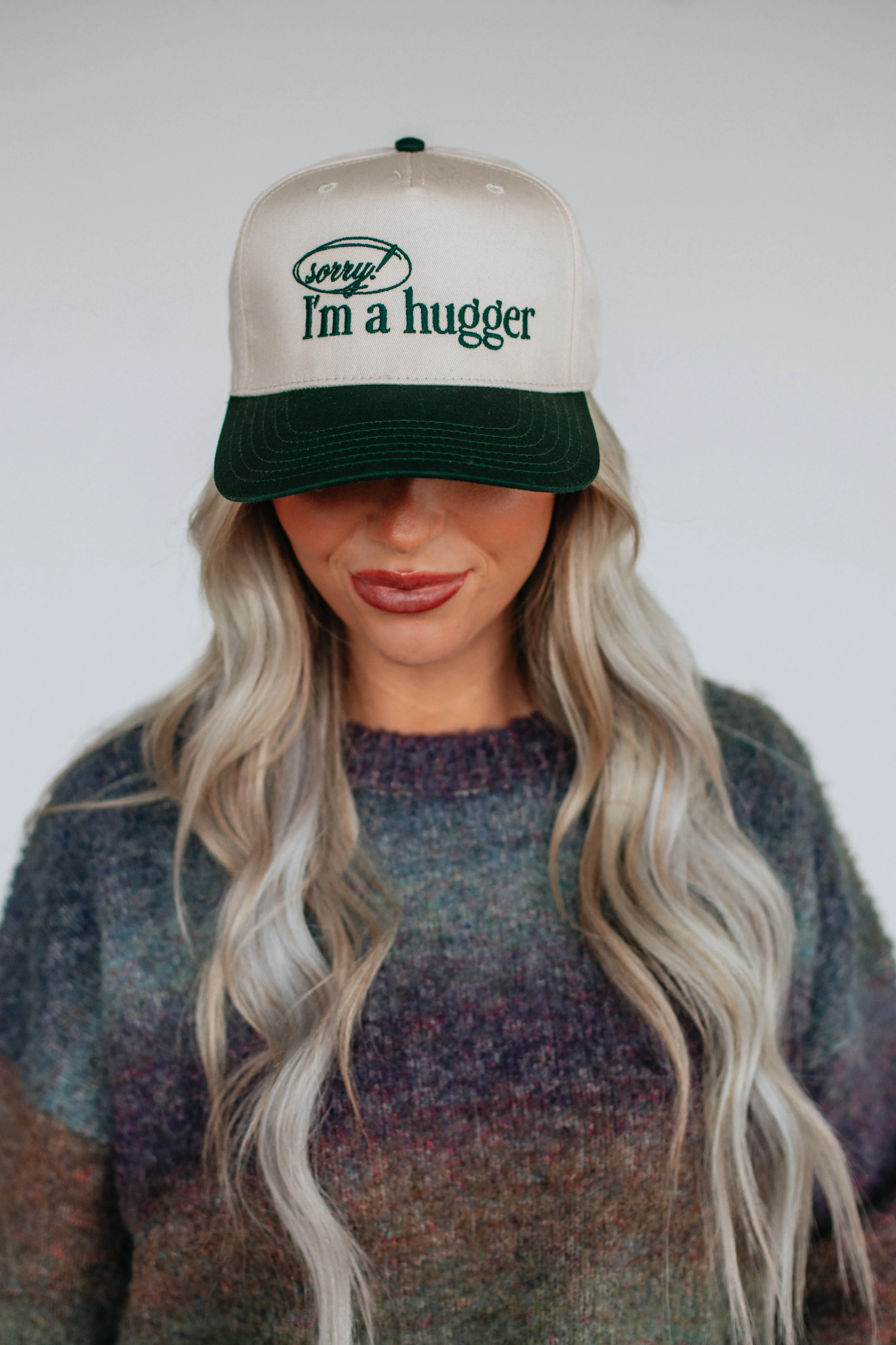 Sorry I'm A Hugger Trucker Hat sold by Wild Oak Boutique product image thumbnail 2