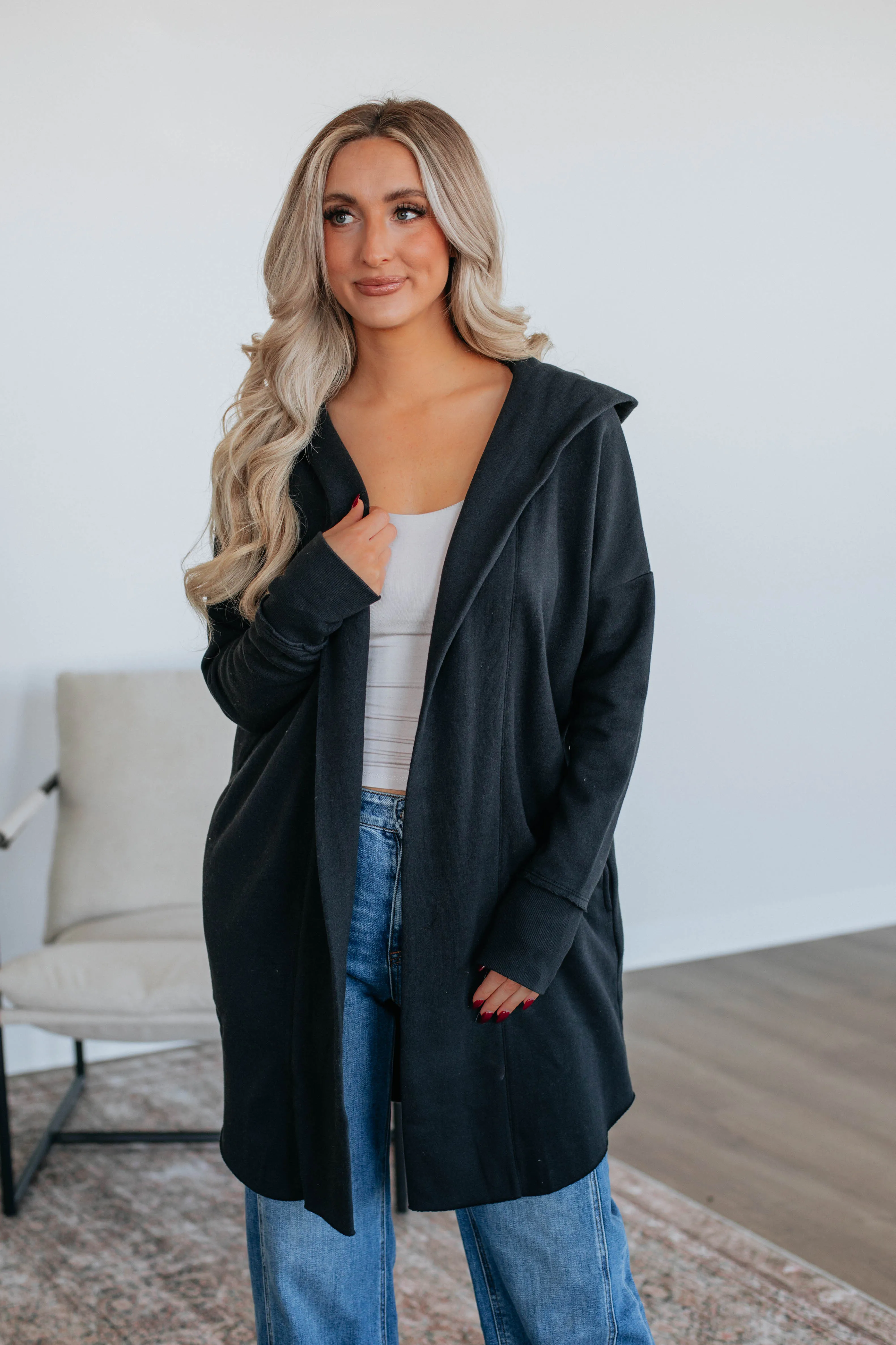 Rebekah Cardigan - Black sold by Wild Oak Boutique product image thumbnail 5