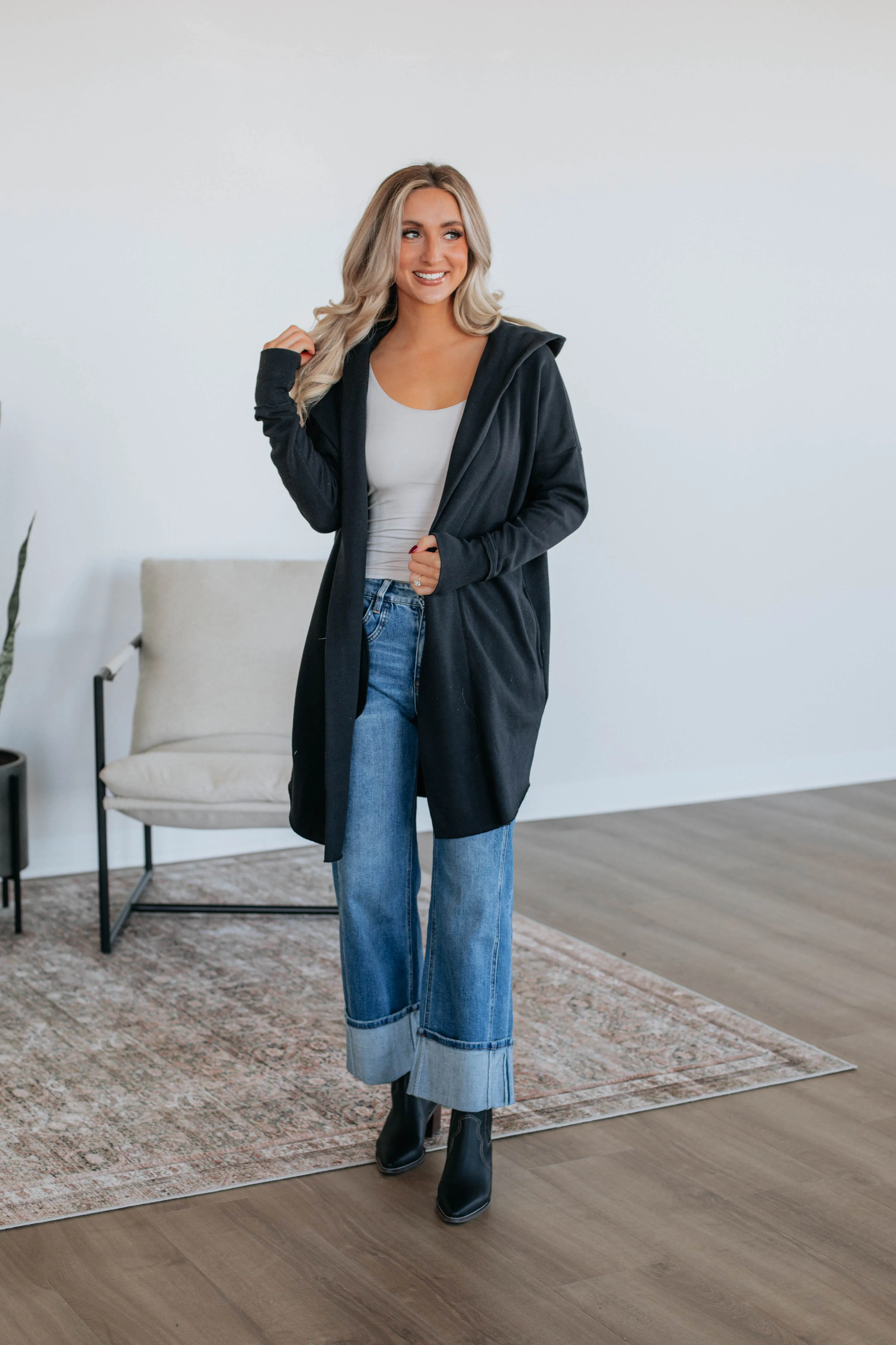 Rebekah Cardigan - Black sold by Wild Oak Boutique product image thumbnail 3