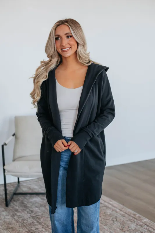 Rebekah Cardigan - Black sold by Wild Oak Boutique