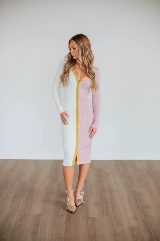 Dia Midi Dress - Ivory sold by Wild Oak Boutique