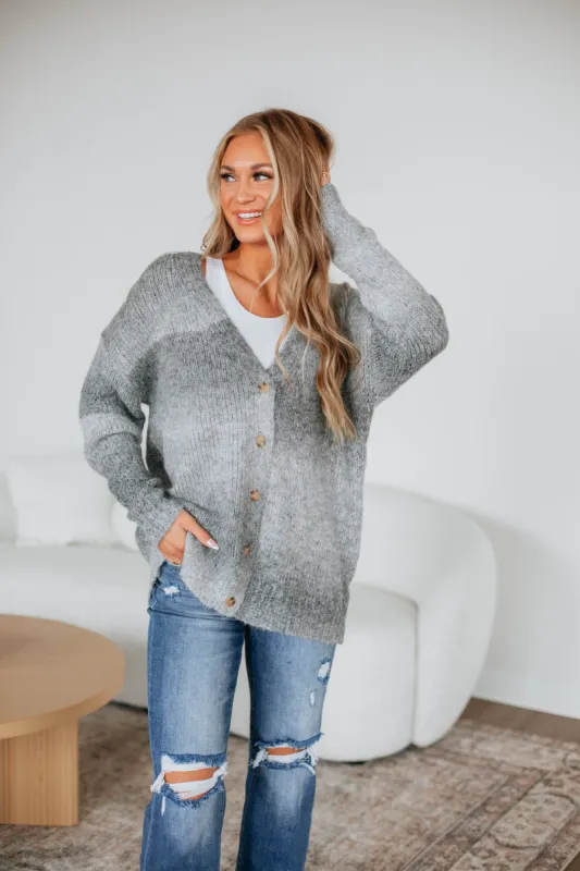 Elsie Knit Cardigan - Heather Grey sold by Wild Oak Boutique