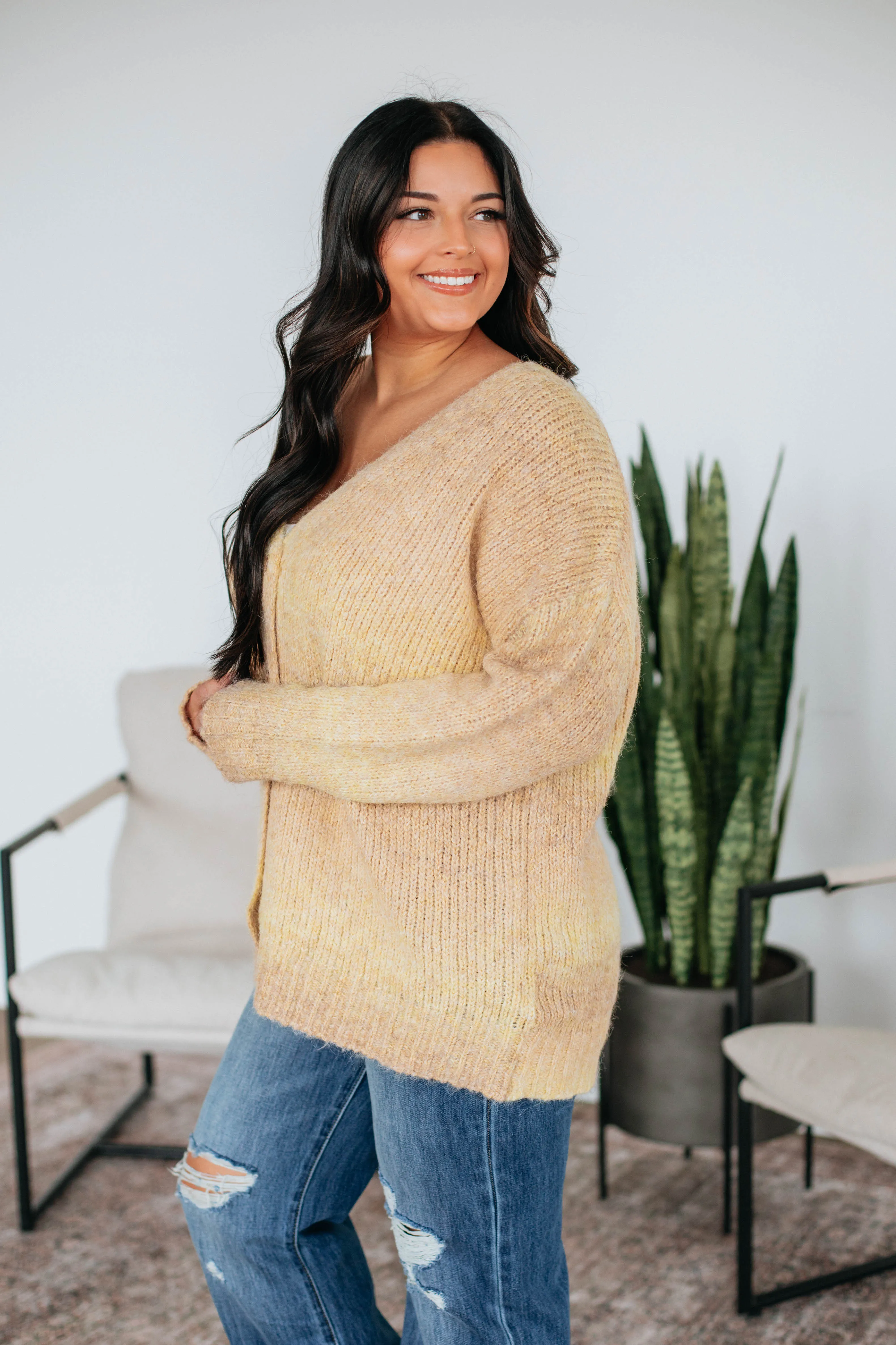 Elsie Knit Cardigan - Buttercream sold by Wild Oak Boutique product image thumbnail 5
