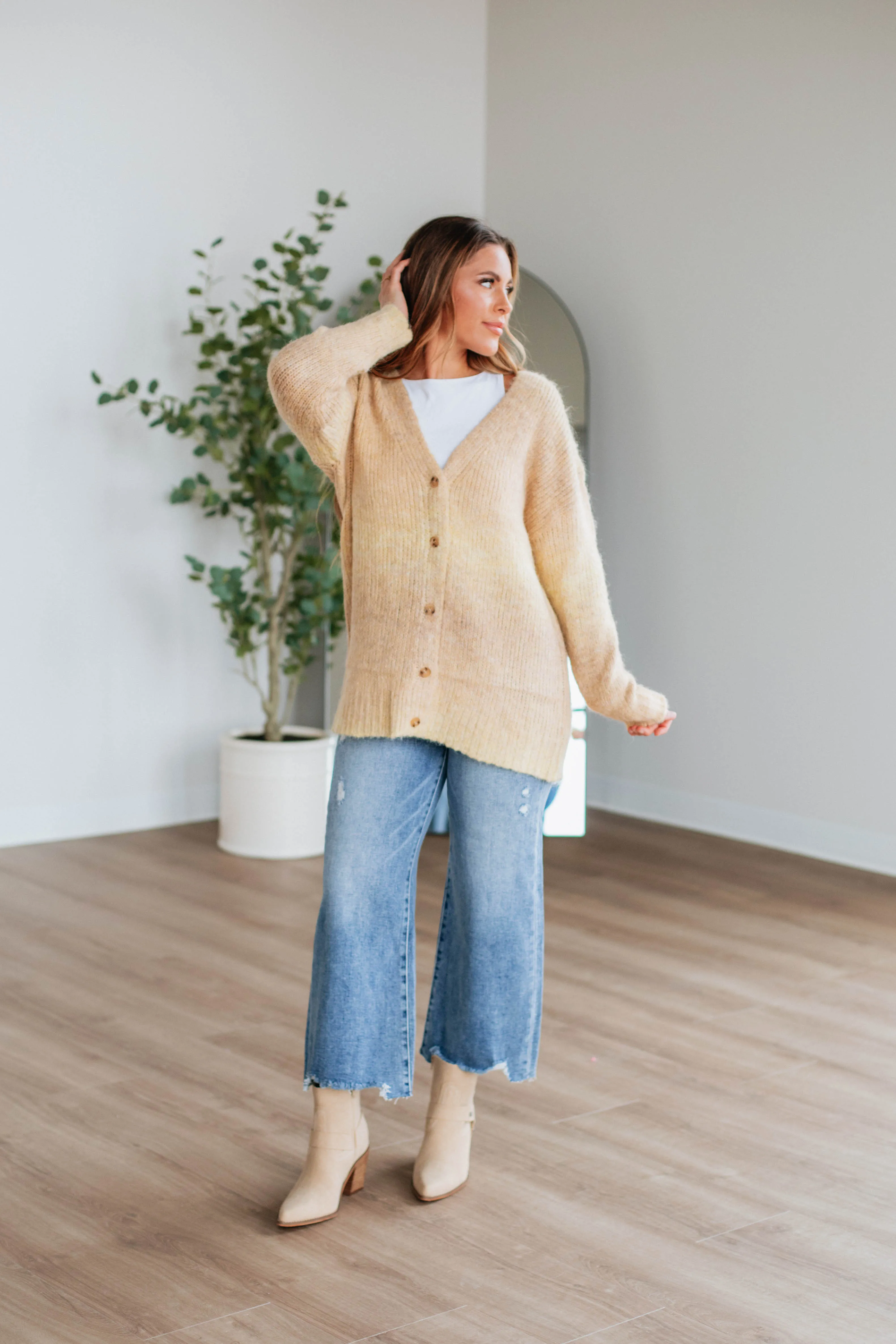 Elsie Knit Cardigan - Buttercream sold by Wild Oak Boutique product image thumbnail 3