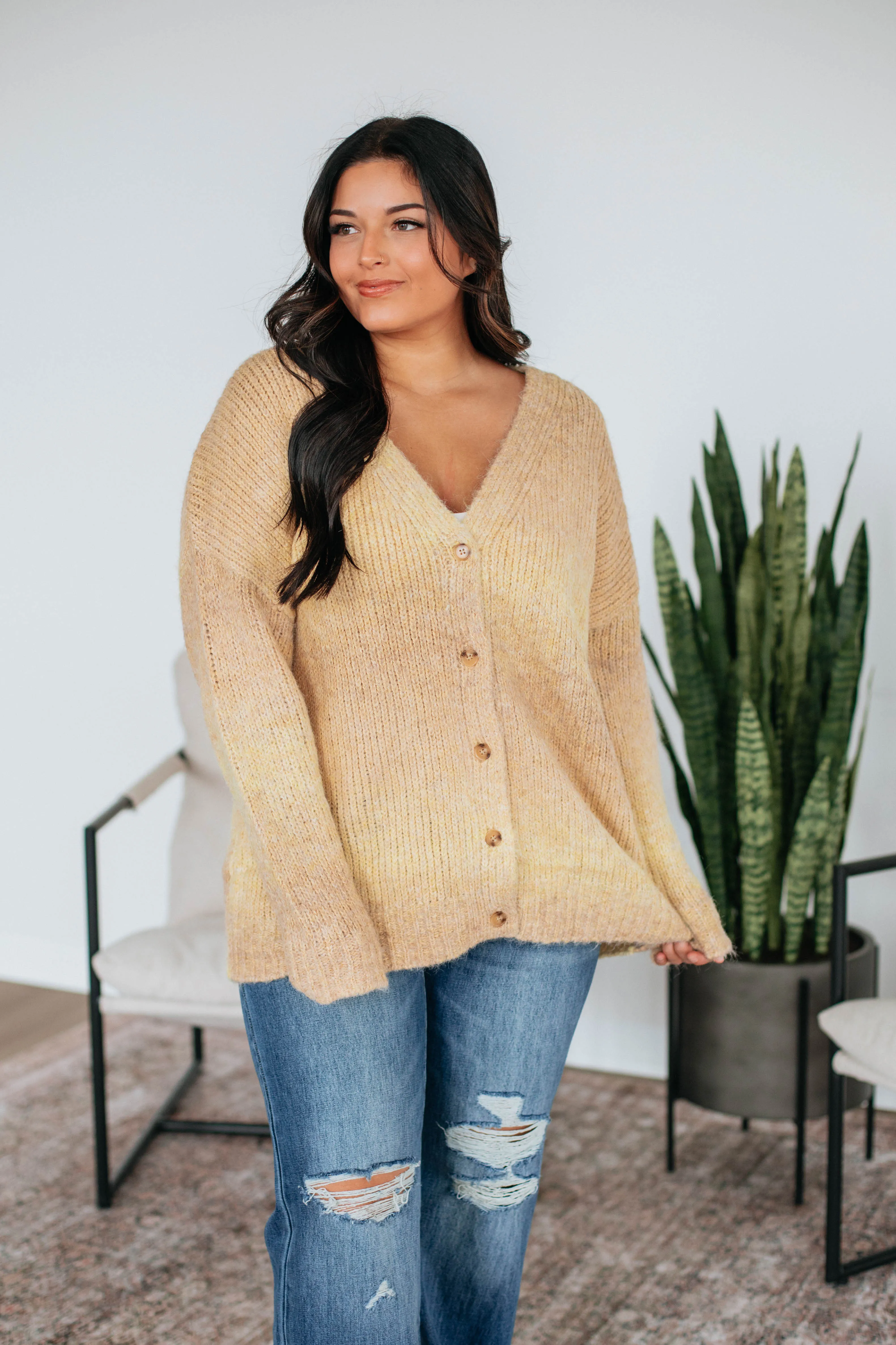 Elsie Knit Cardigan - Buttercream sold by Wild Oak Boutique product image thumbnail 4