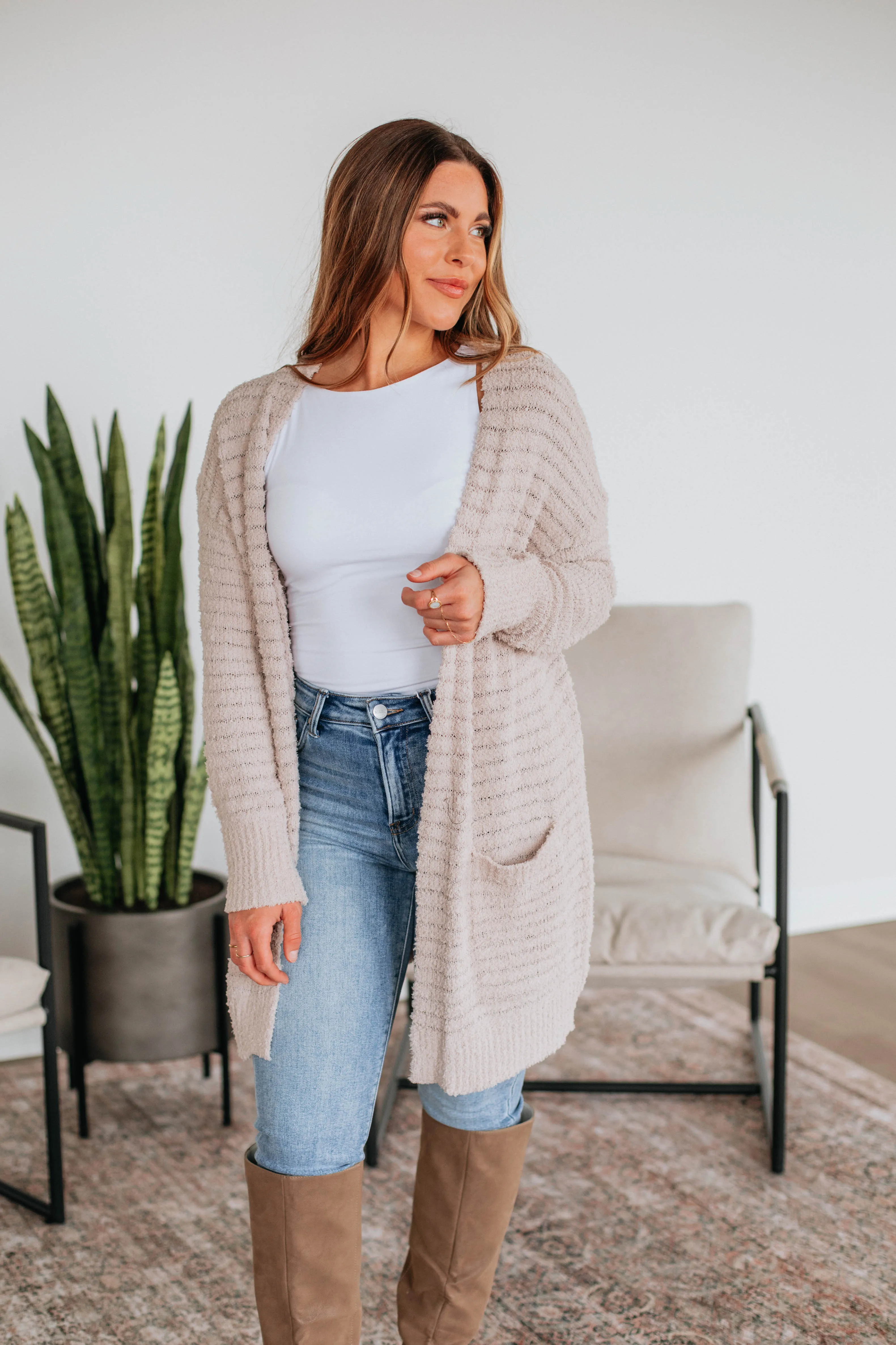 Lorna Cardigan - Sand sold by Wild Oak Boutique