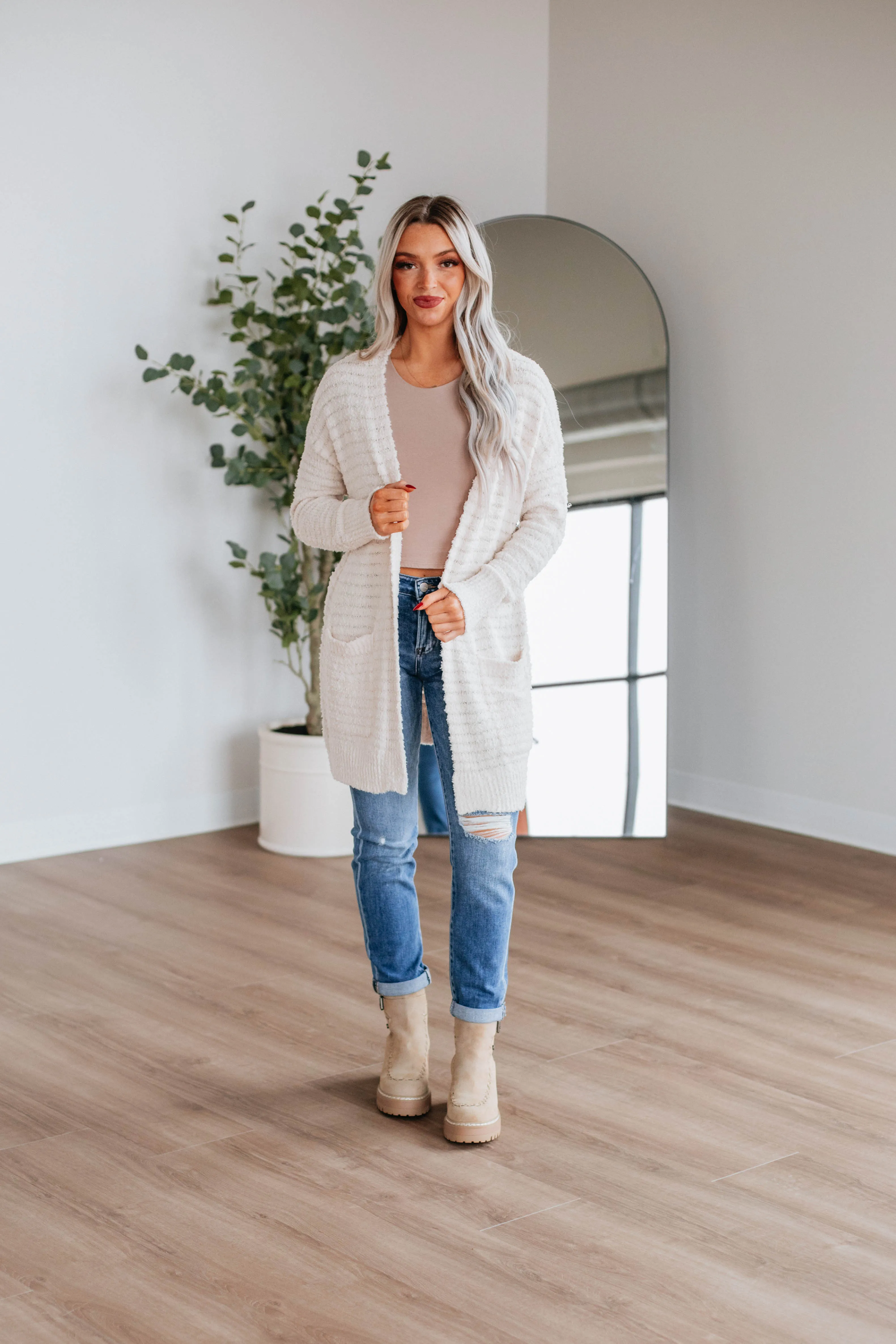 Lorna Cardigan - Ivory sold by Wild Oak Boutique product image thumbnail 2