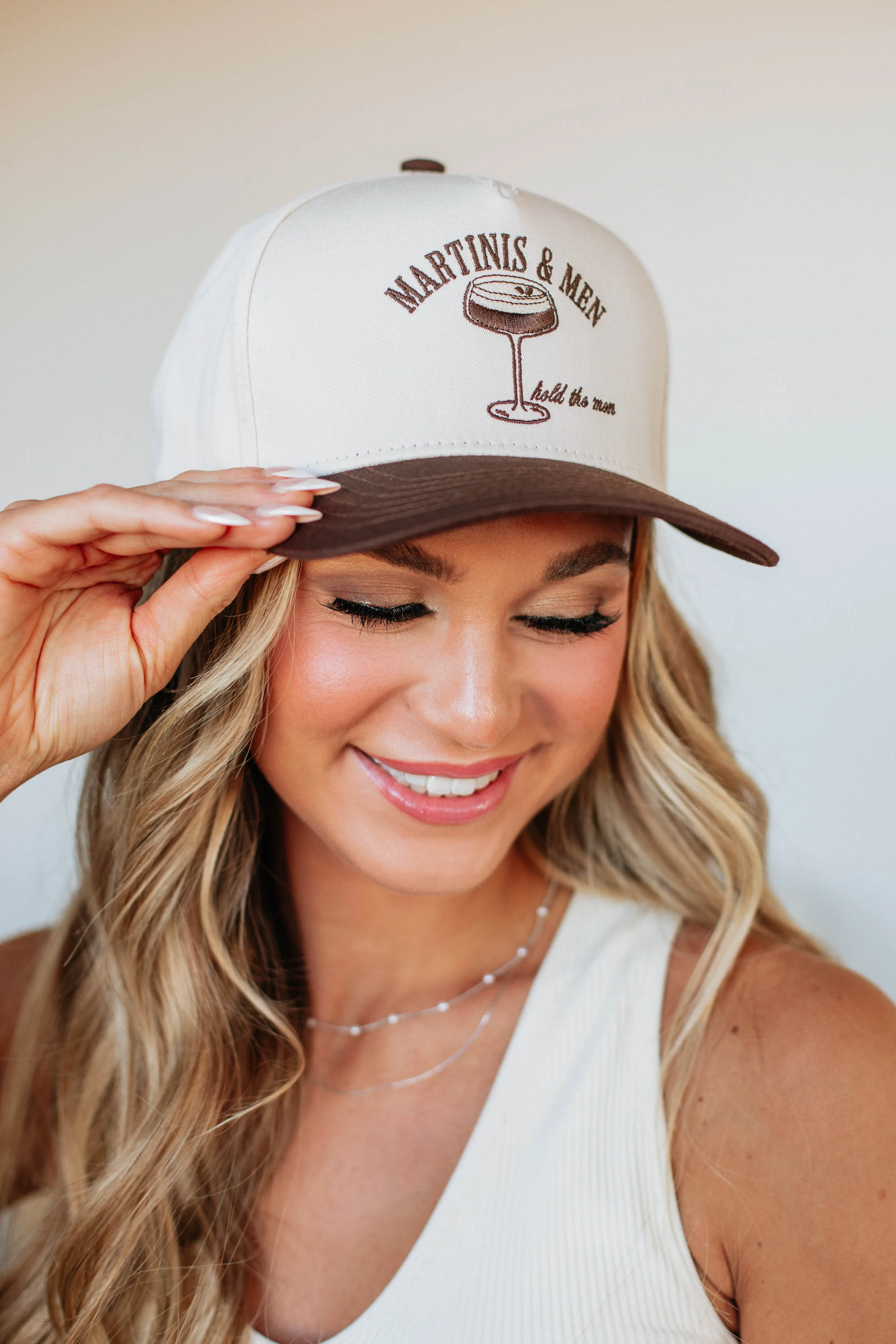 Martinis & Men Trucker Hat - Espresso Mix sold by Wild Oak Boutique