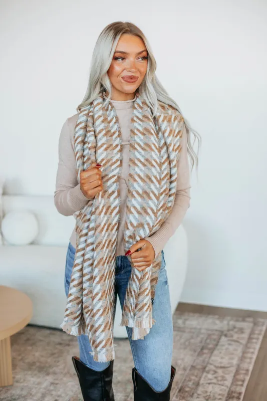 Sarrisa Houndstooth Scarf made by Wild Oak Boutique