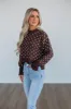 Emmie Knit Sweater - Chocolate sold by Wild Oak Boutique