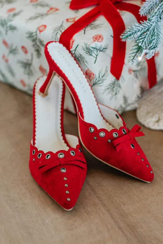 In My Moment Heels - Cherry sold by Wild Oak Boutique