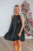 Get In The Groove Dress - Black sold by Wild Oak Boutique