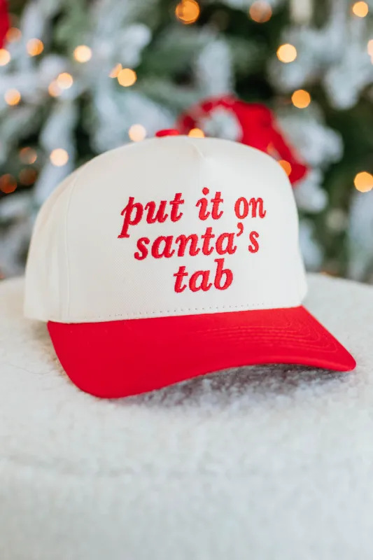 Put It On Santa's Tab Hat sold by Wild Oak Boutique