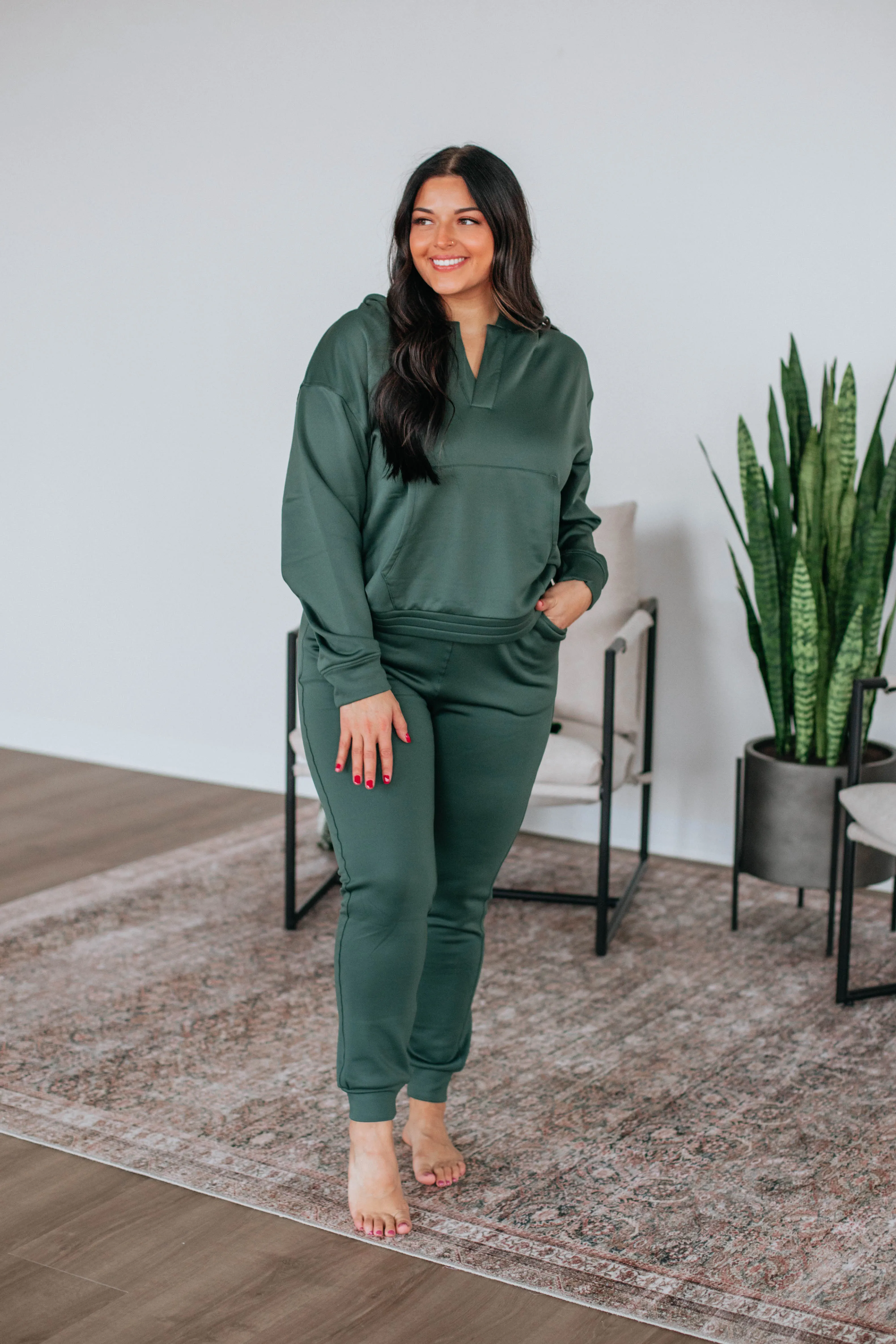 Zealand Lounge Joggers - Forest sold by Wild Oak Boutique product image thumbnail 5