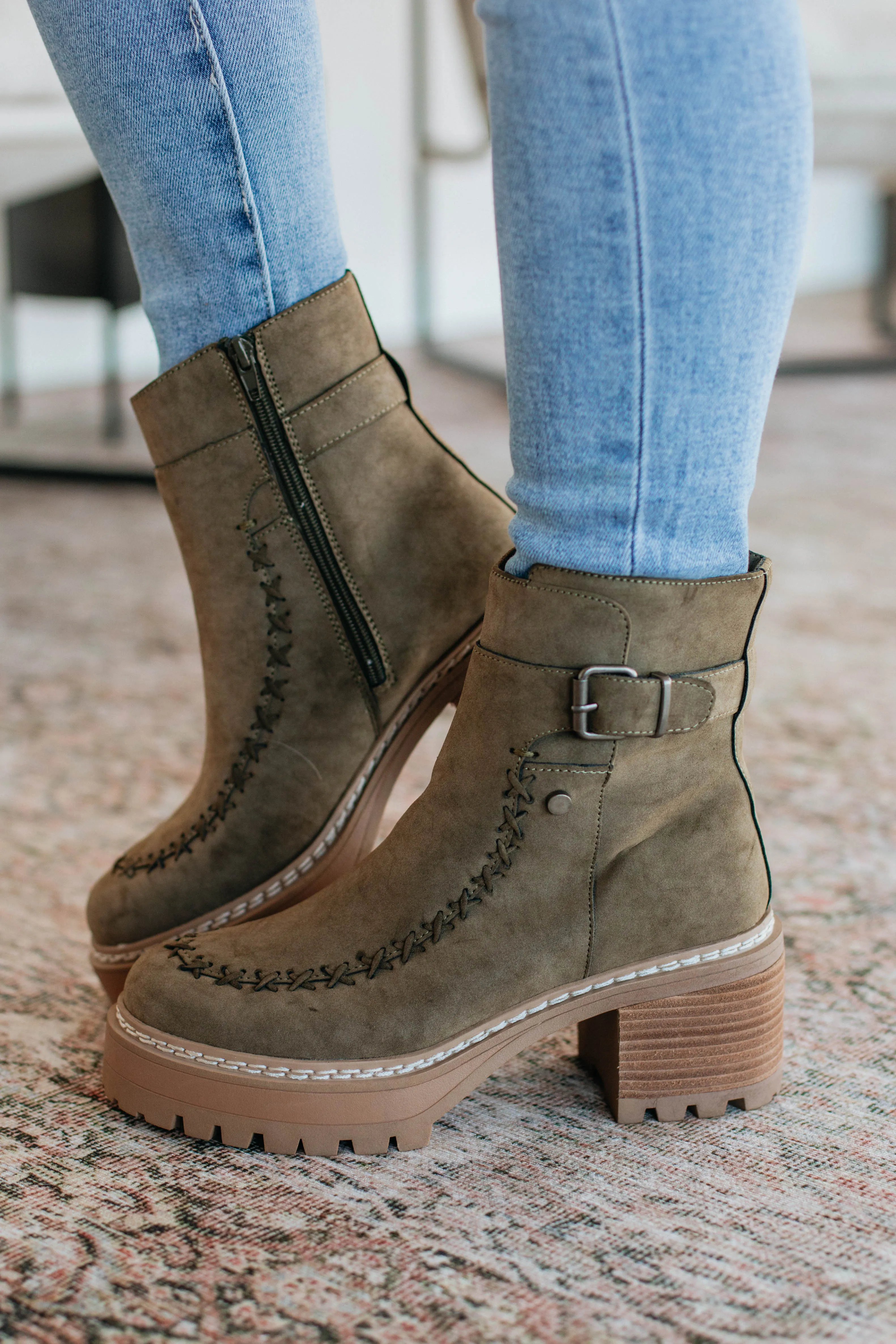 Playing By Your Rules Boots - Khaki sold by Wild Oak Boutique