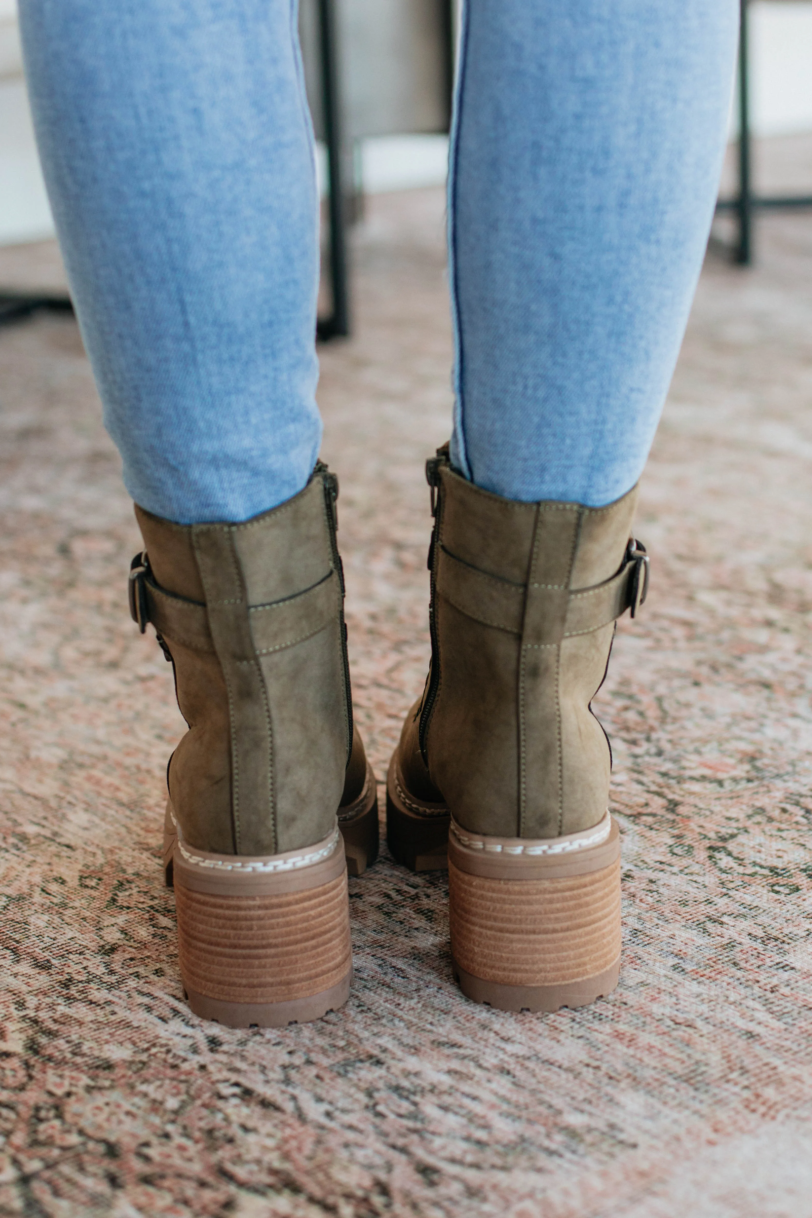Playing By Your Rules Boots - Khaki sold by Wild Oak Boutique product image thumbnail 4