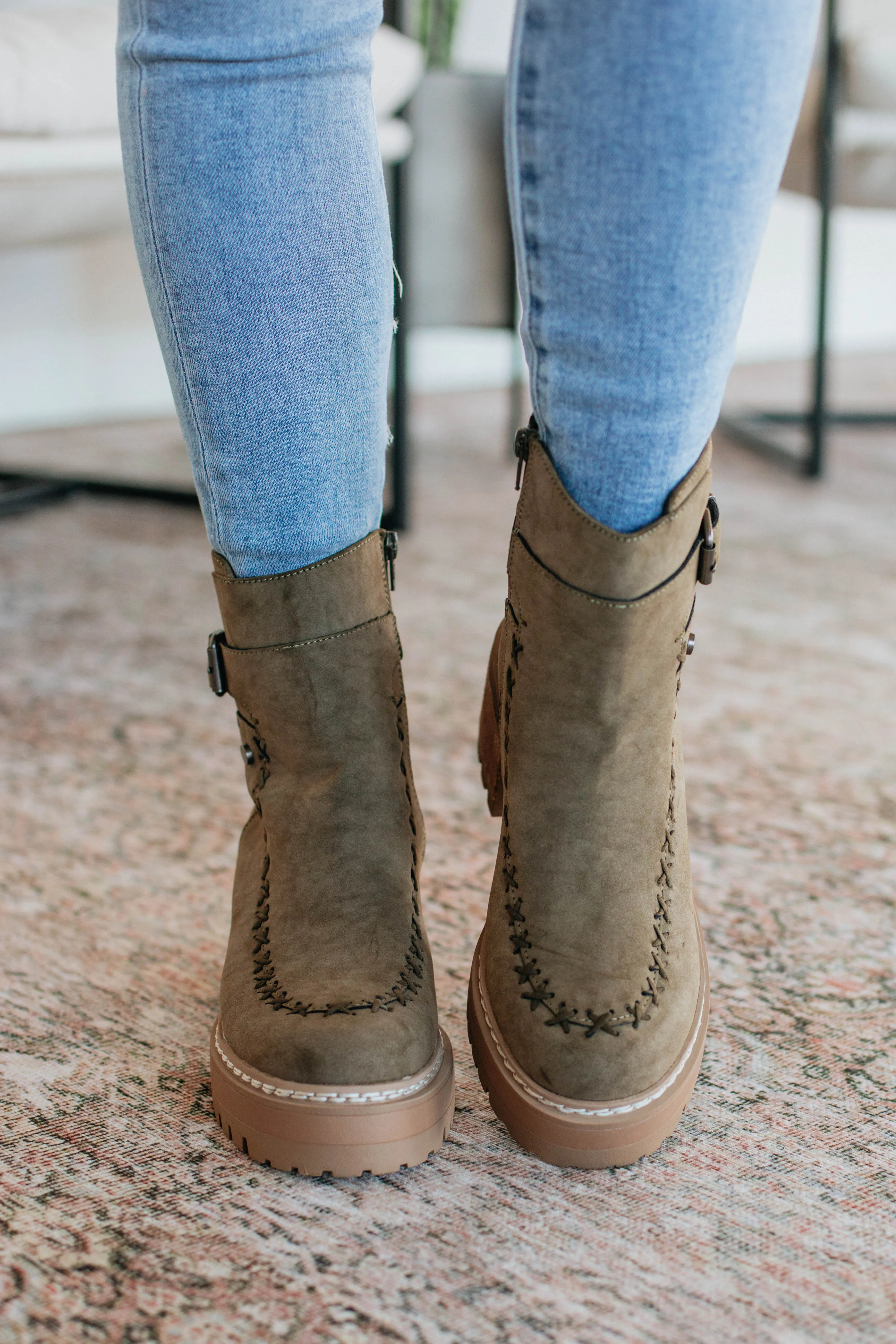 Playing By Your Rules Boots - Khaki sold by Wild Oak Boutique product image thumbnail 2