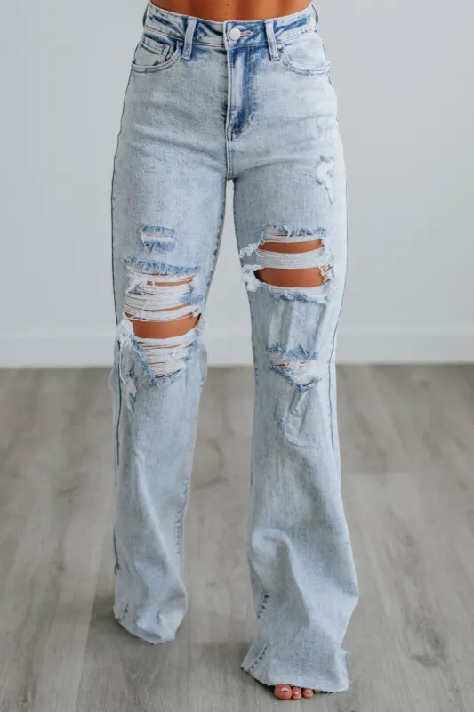 Georgia Risen Jeans - Light Wash sold by Wild Oak Boutique