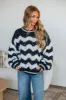 Daina Oversized Sweater - Navy sold by Wild Oak Boutique