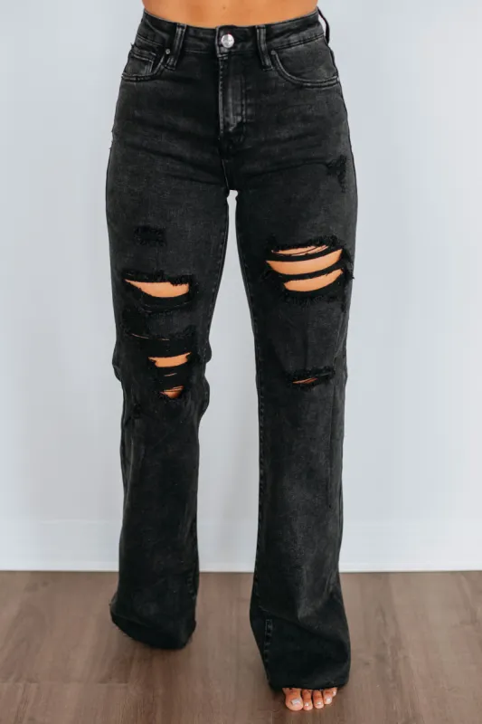 Georgia Risen Jeans - Vintage Black made by Risen