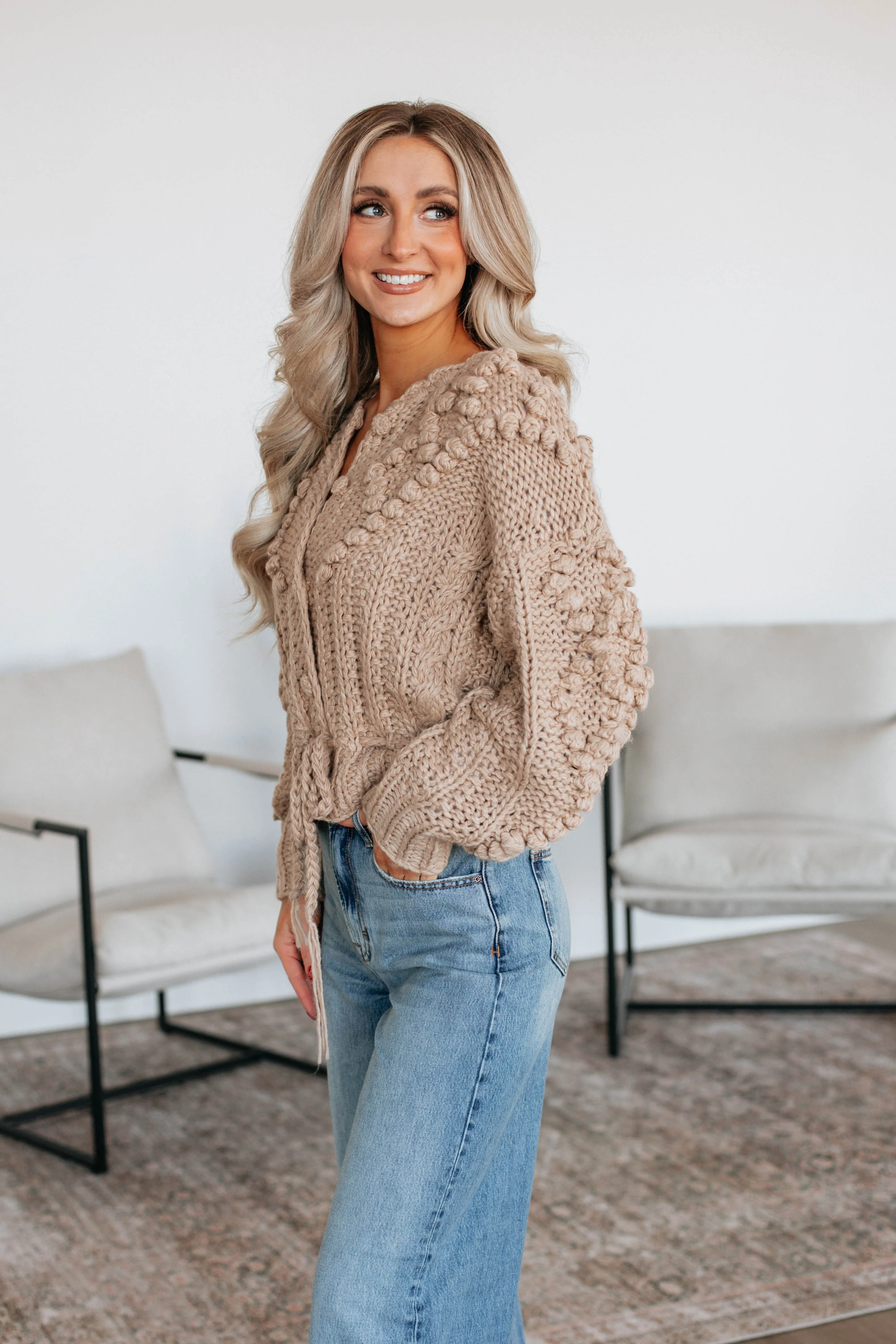 Darcie Cardigan - Taupe sold by Wild Oak Boutique product image thumbnail 4