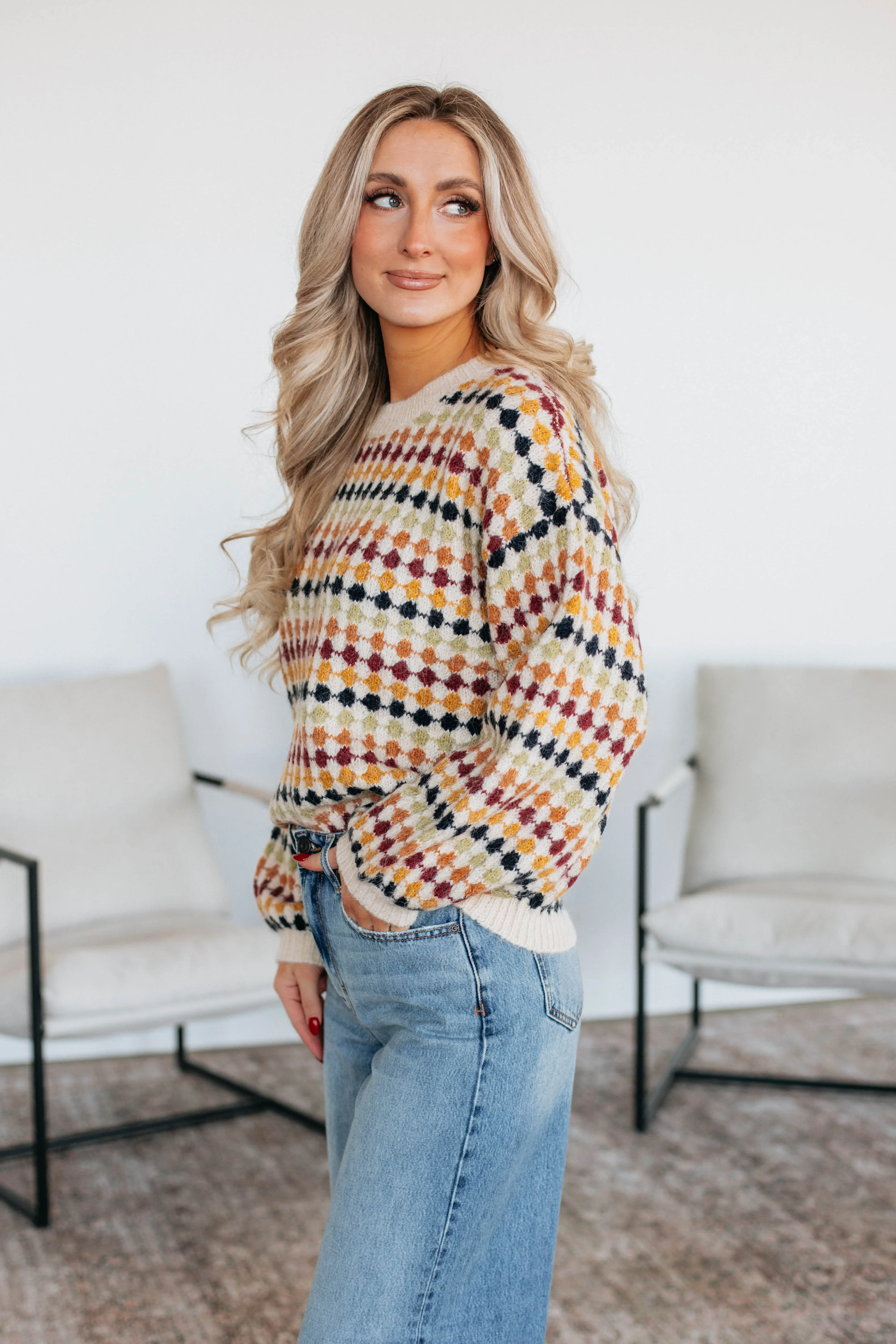 Raelle Sweater - Cream sold by Wild Oak Boutique product image thumbnail 2