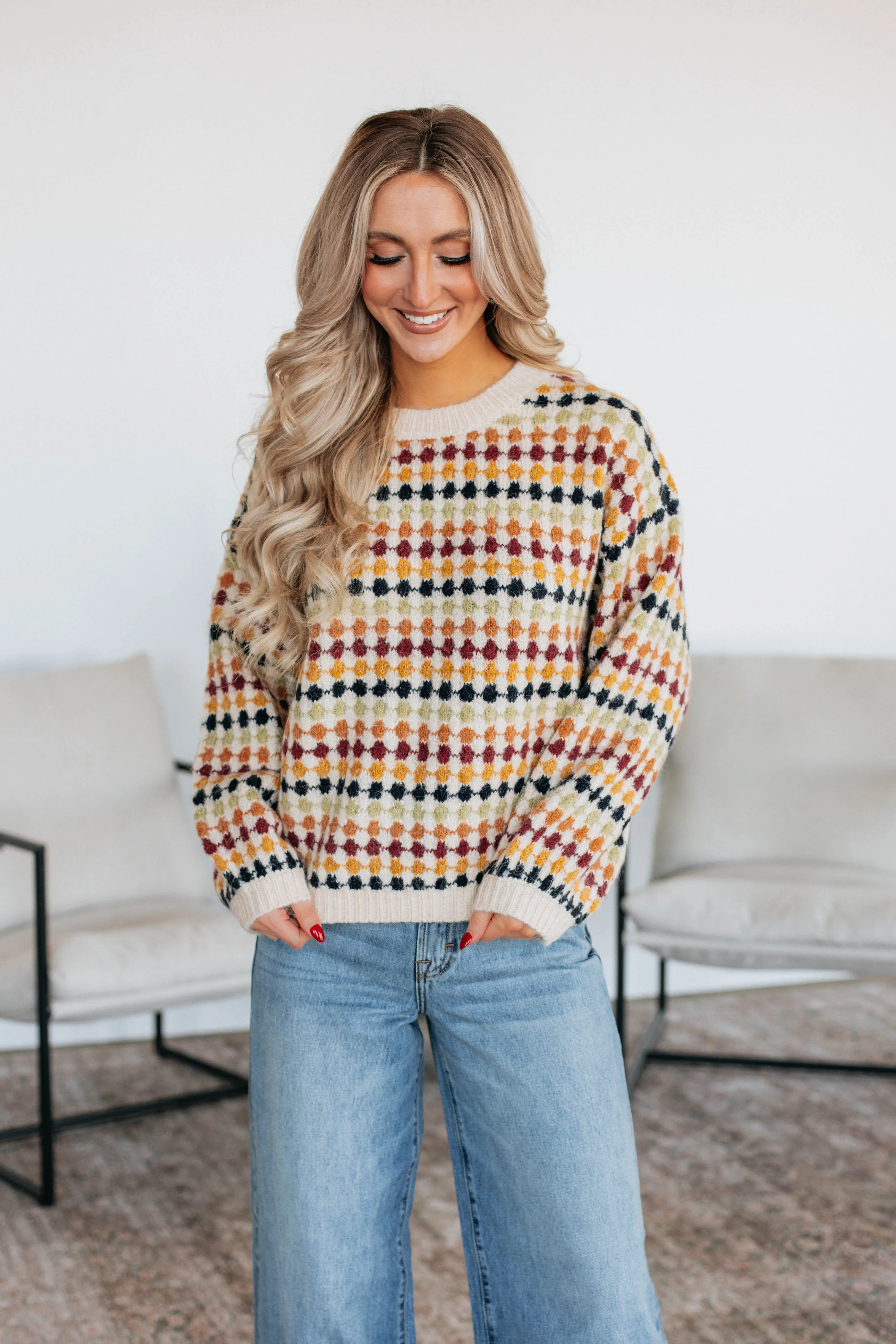 Raelle Sweater - Cream sold by Wild Oak Boutique product image thumbnail 4