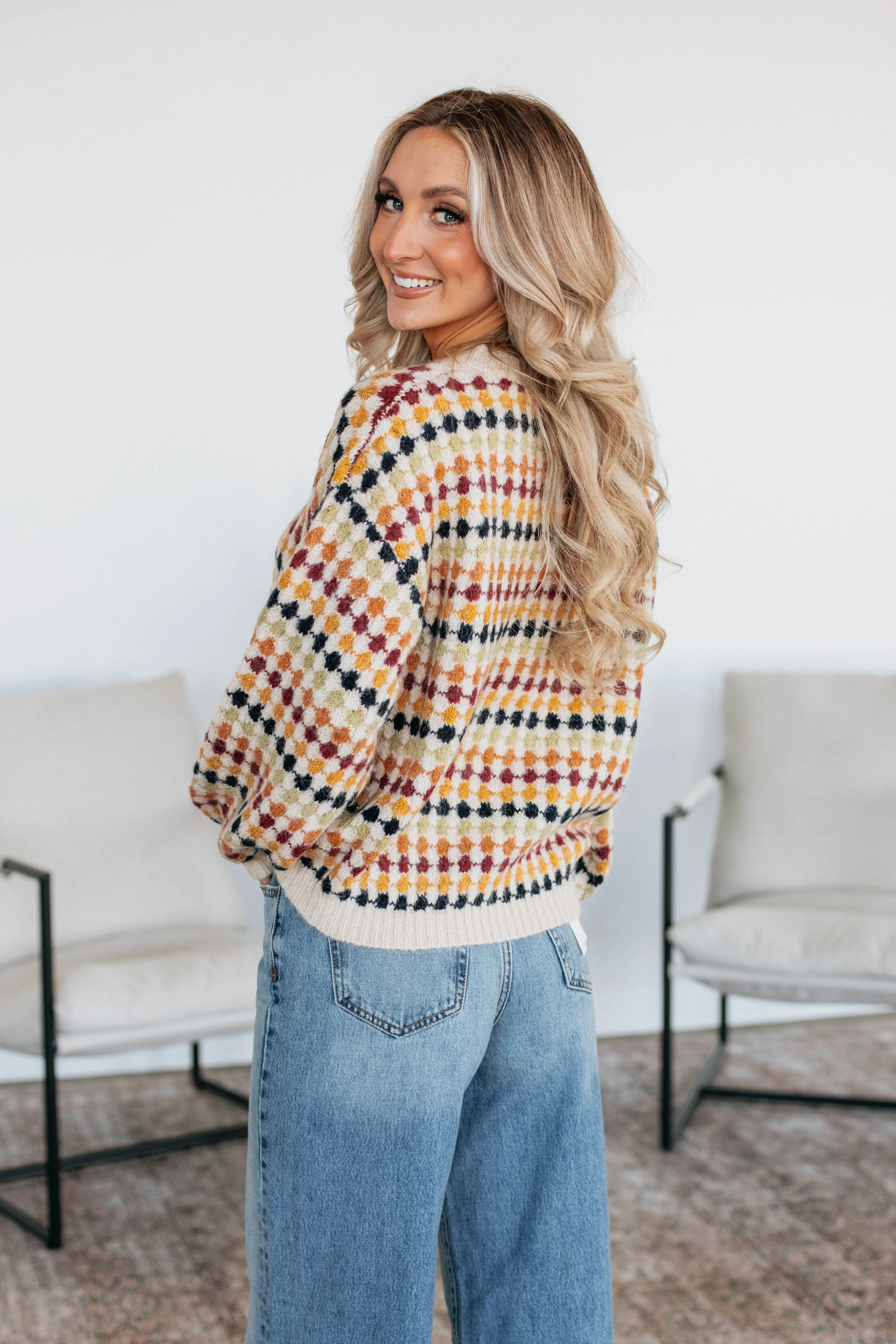 Raelle Sweater - Cream sold by Wild Oak Boutique product image thumbnail 5