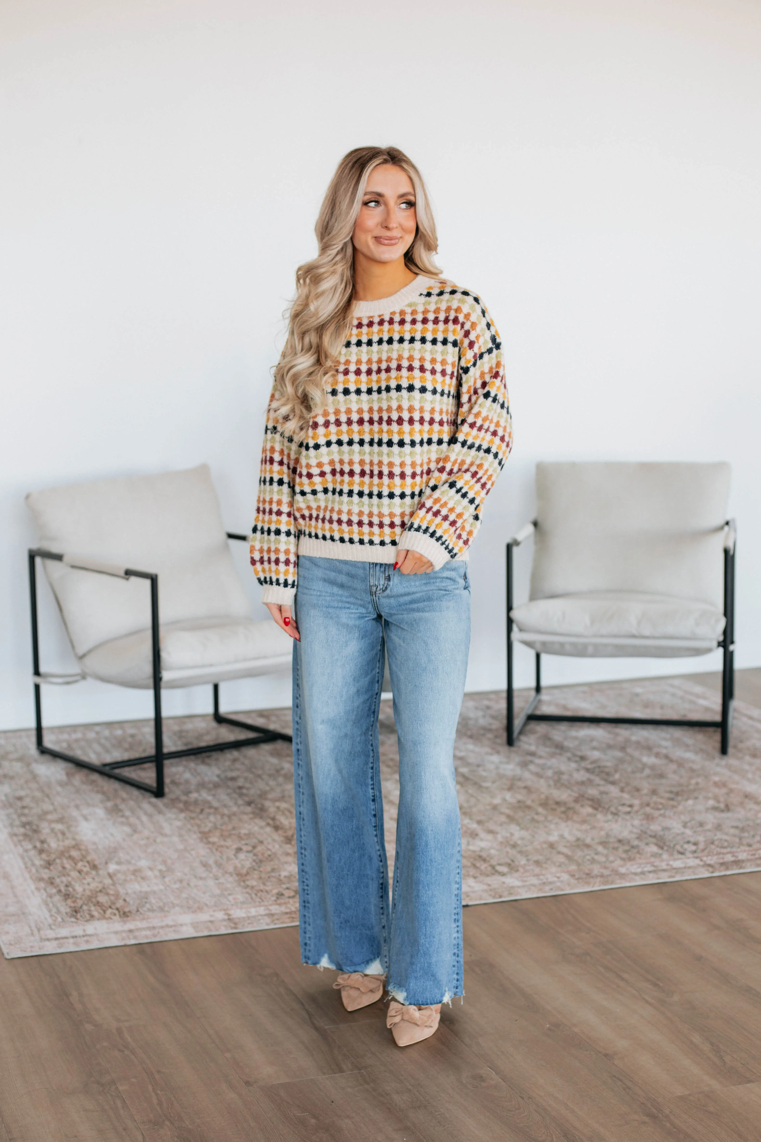 Raelle Sweater - Cream sold by Wild Oak Boutique product image thumbnail 3