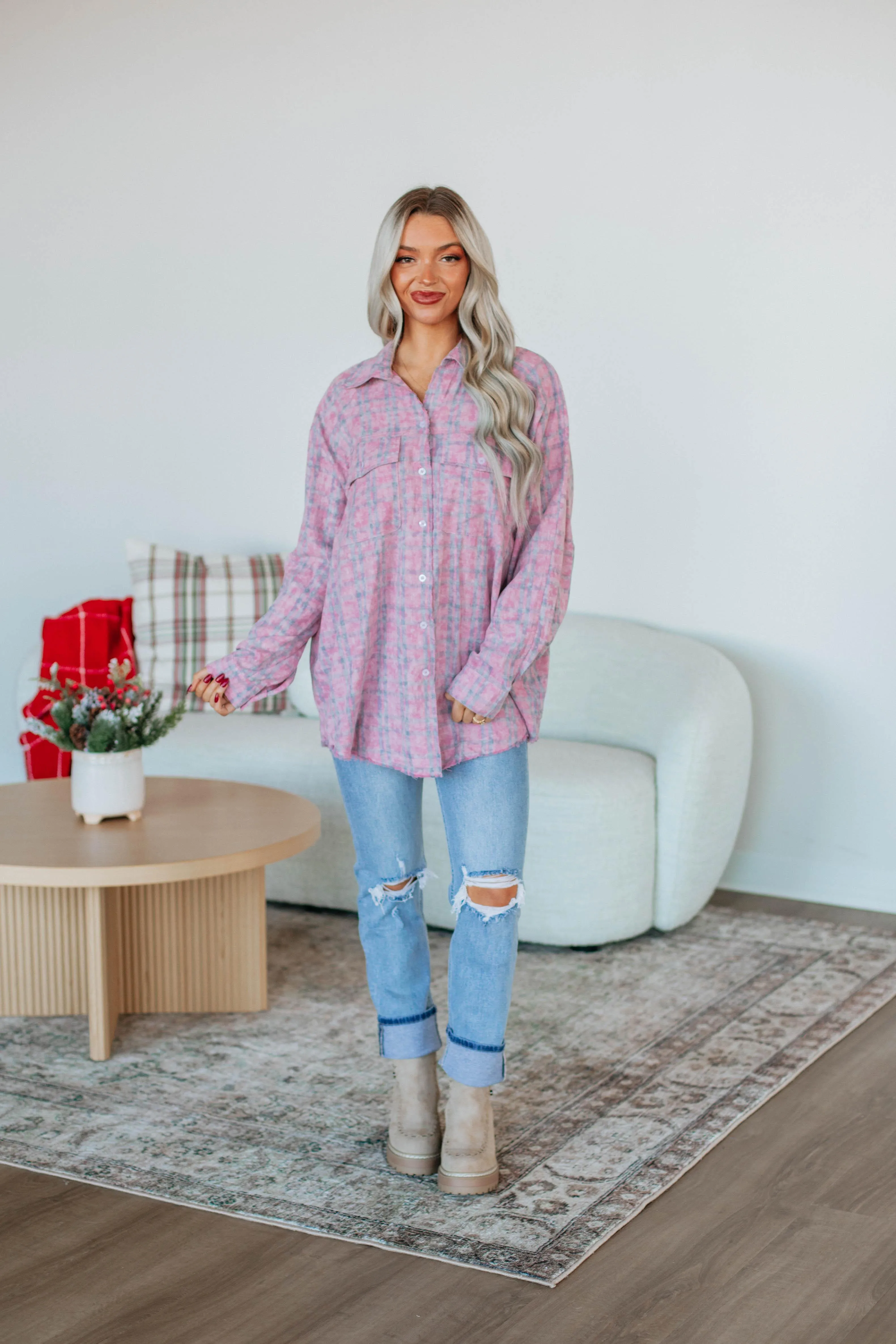 Amrie Flannel Top sold by Wild Oak Boutique product image thumbnail 3