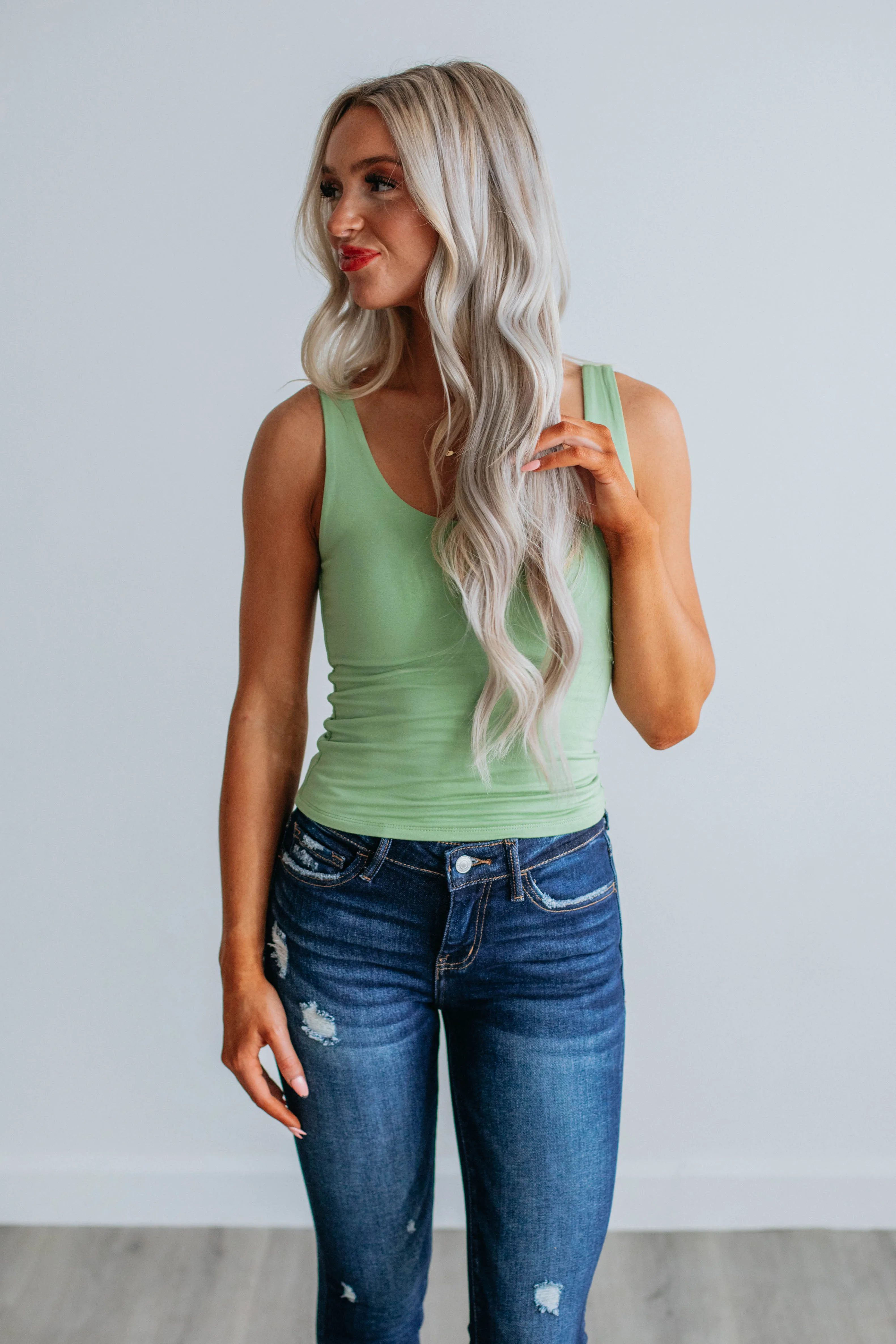 Delta Basic Tank - Sprout sold by Wild Oak Boutique product image thumbnail 5