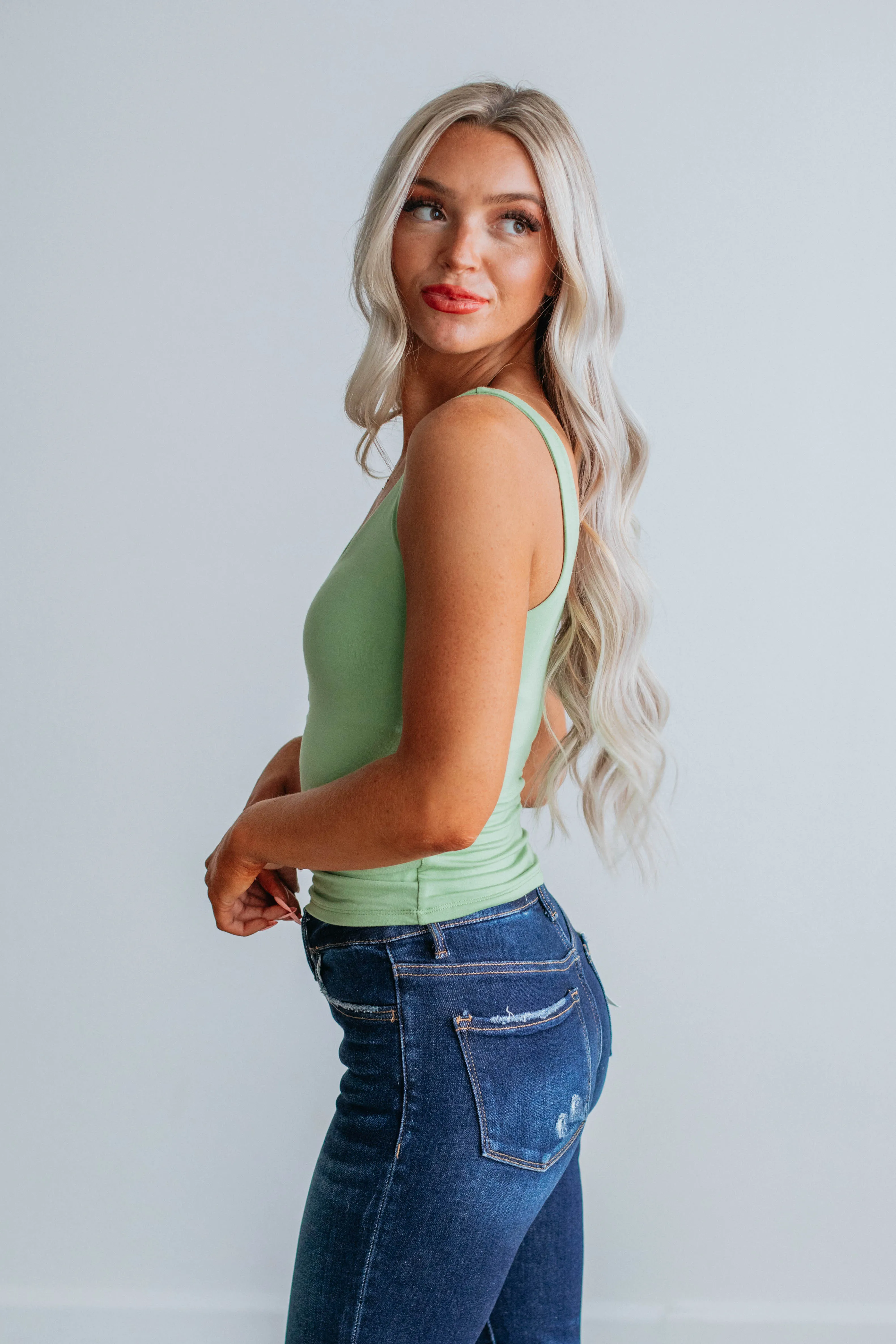 Delta Basic Tank - Sprout sold by Wild Oak Boutique product image thumbnail 3